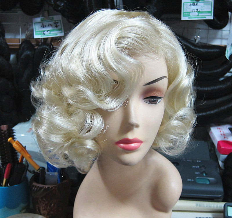 Blonde Curly Fashion Wig for Ladies' Prom
