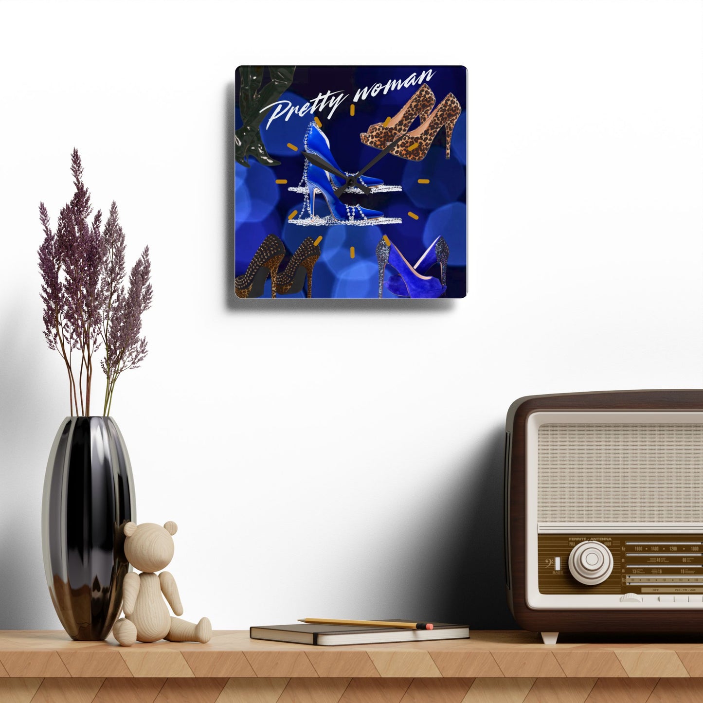 Pretty woman -Acrylic Wall Clock
