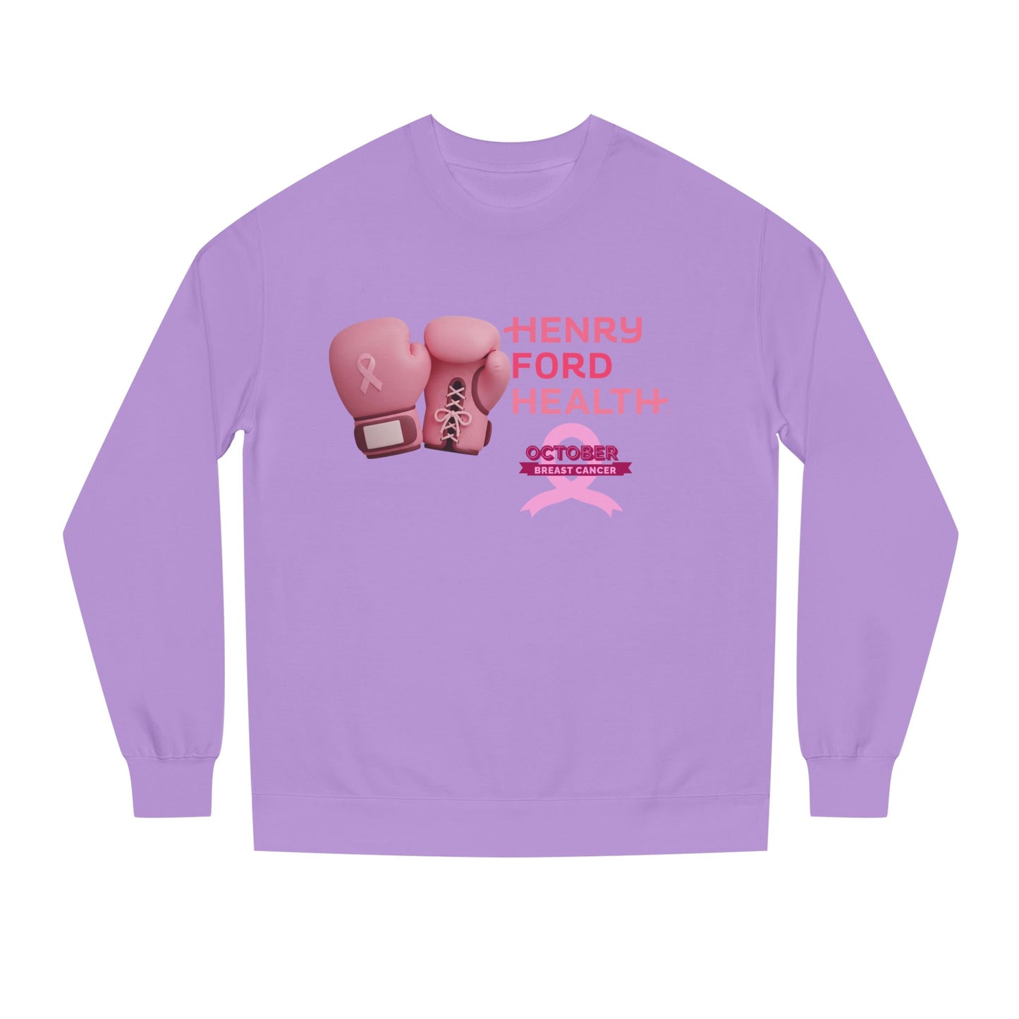 Vinetta Emergency department tech breast cancer Unisex Crew Neck Sweatshirt for Cancer Awareness, Support Staff Apparel, Pink Ribbon Gear, October Fundraiser, Empowering Health Wear