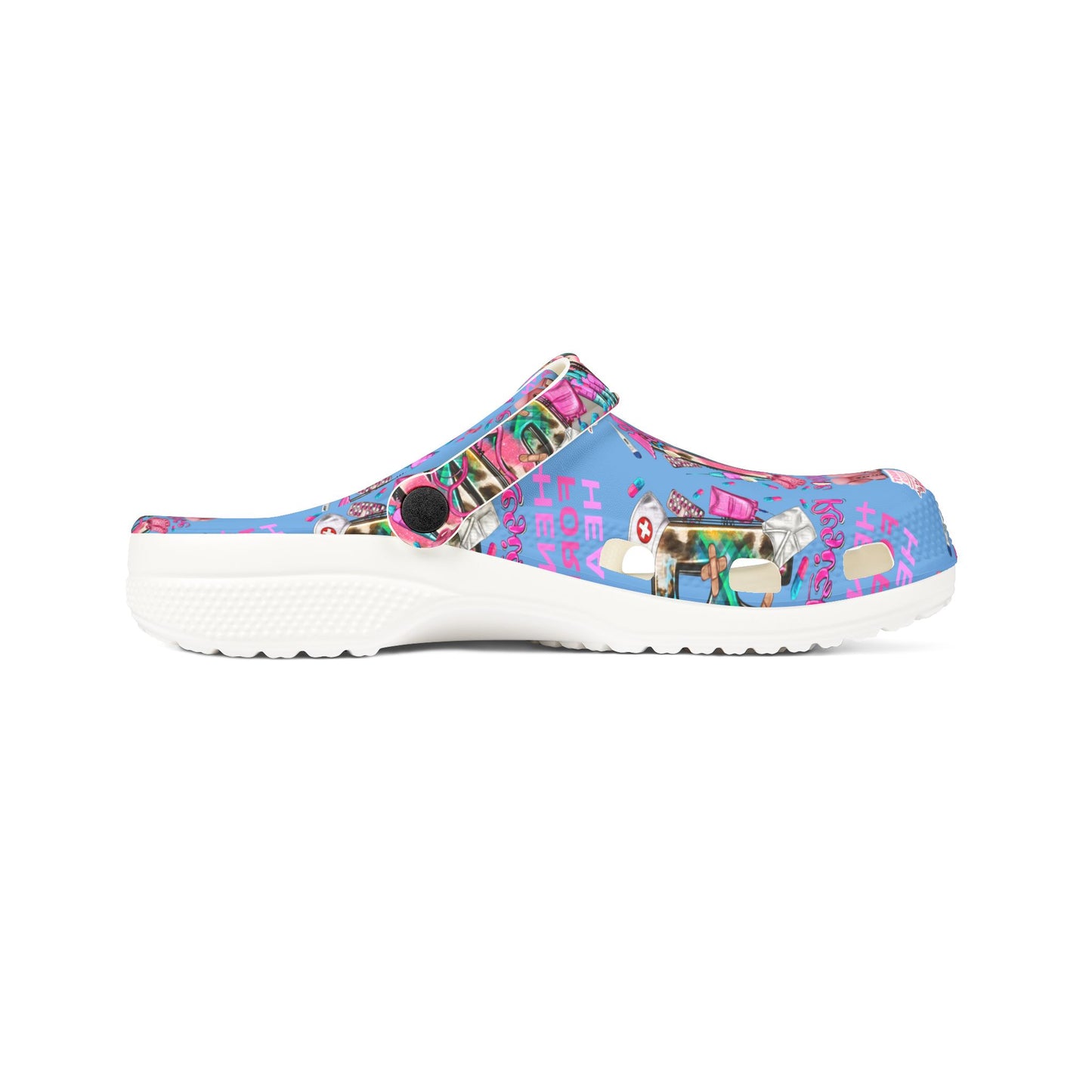 Henry Ford health Foam Crocs for Fun Comfort, Cute Garden Shoes, Trendy Summer Footwear, Perfect for Kids and Adults, Fun Gift Idea