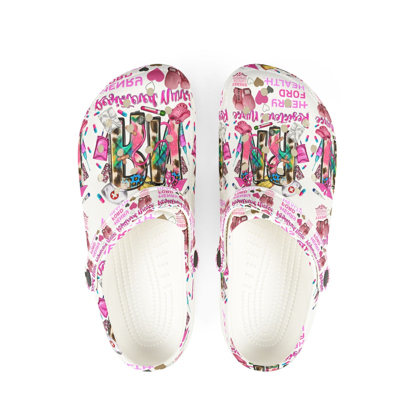 Henry Ford health Foam Crocs for Fun Comfort, Cute Garden Shoes, Trendy Summer Footwear, Perfect for Kids and Adults, Fun Gift Idea