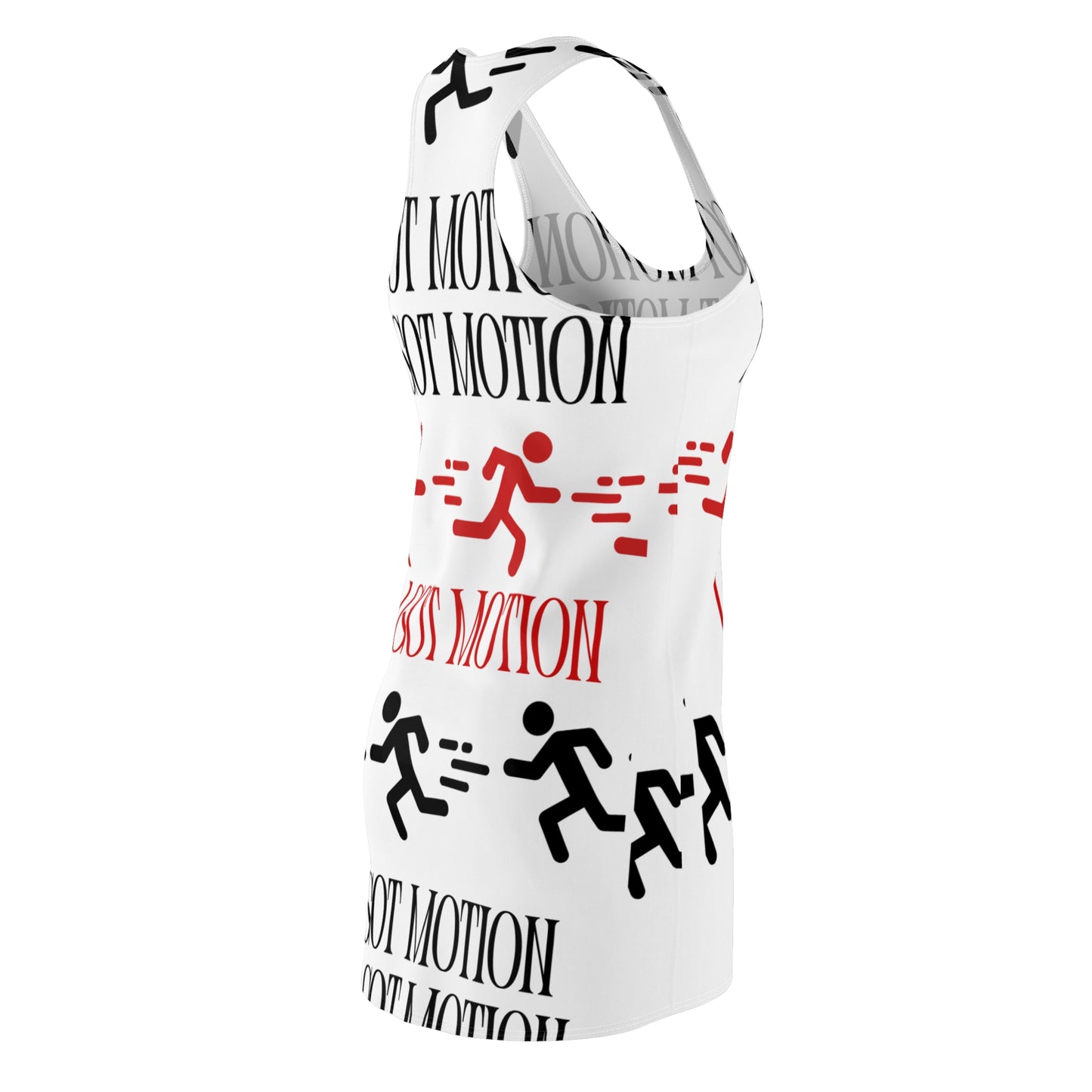 Racerback Dress — "I GOT MOTION" Running Graphic