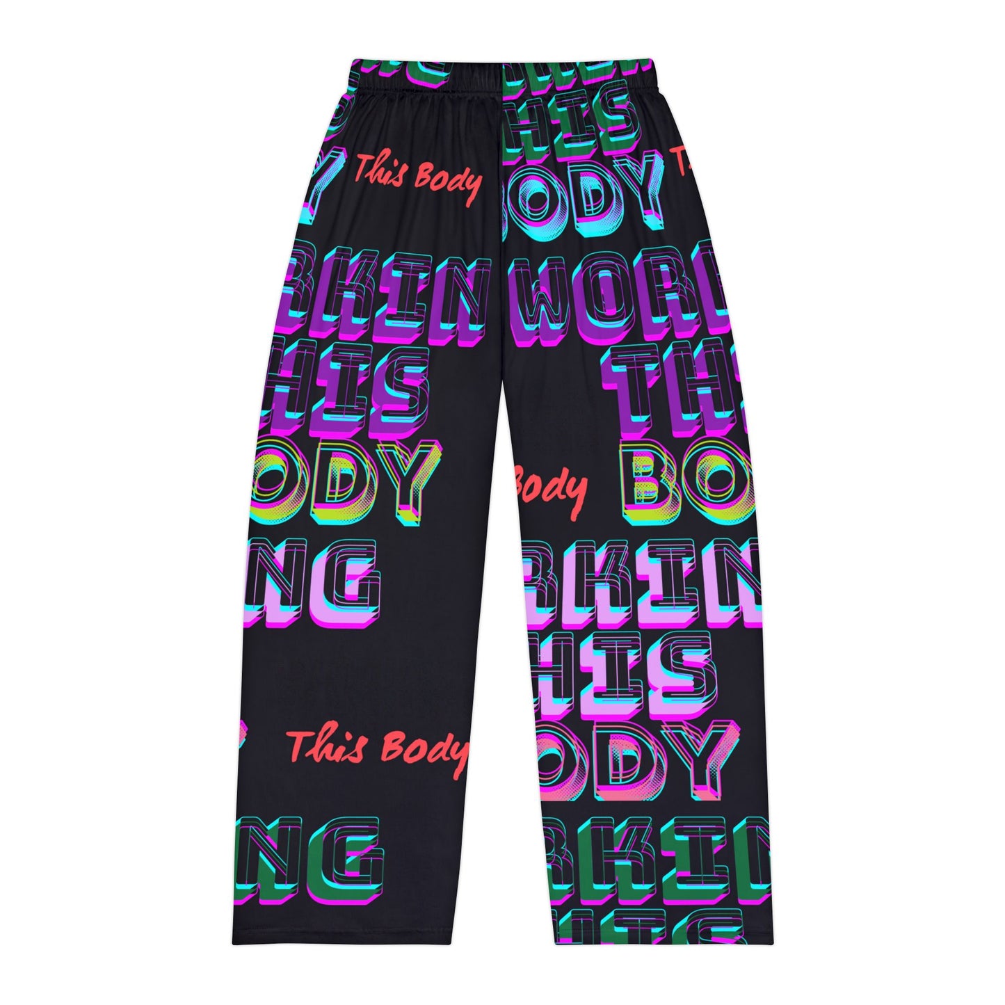 Bold Graphic Men's Pajama Pants, Lounge Wear, Sleep Pants, Gift for Him, Relaxation, Stay-at-Home Style