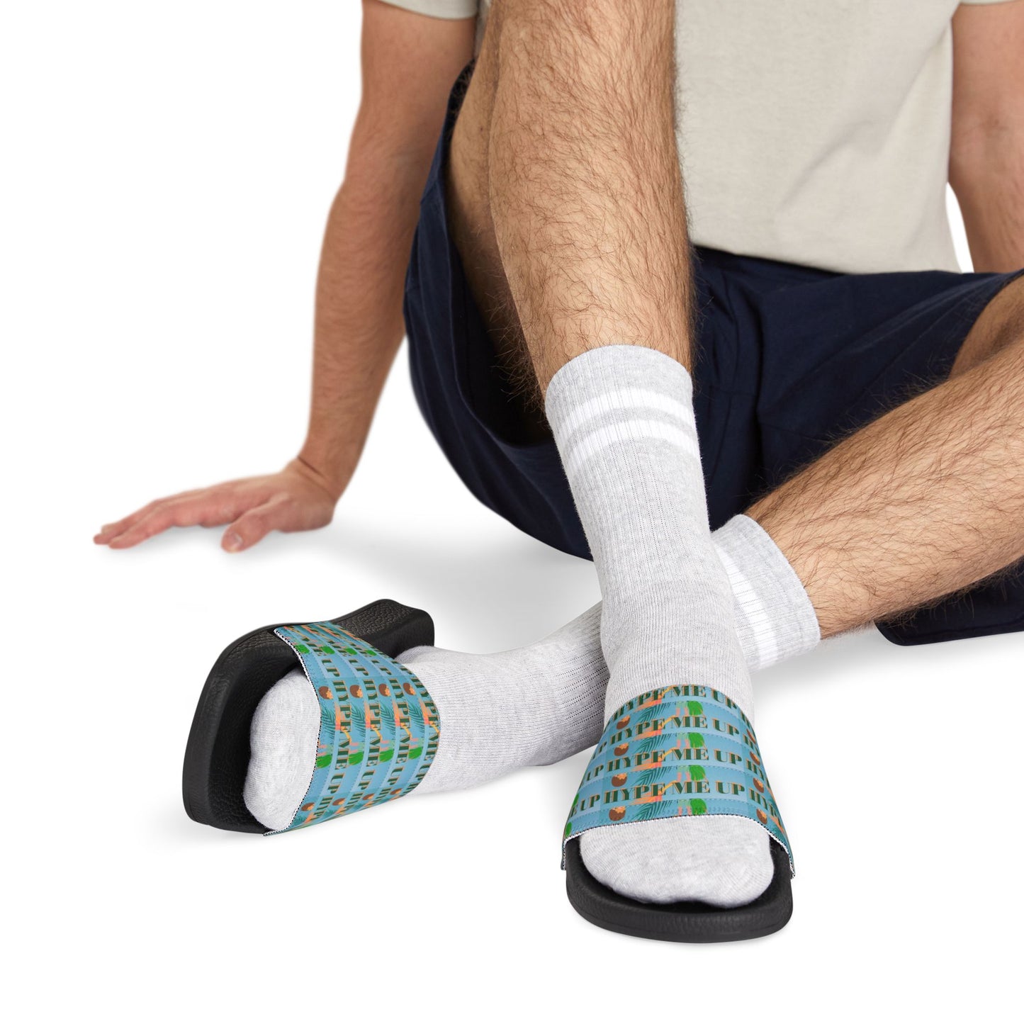 Slide Sandals — Hype Me Up' Adjustable Strap Pool Slides