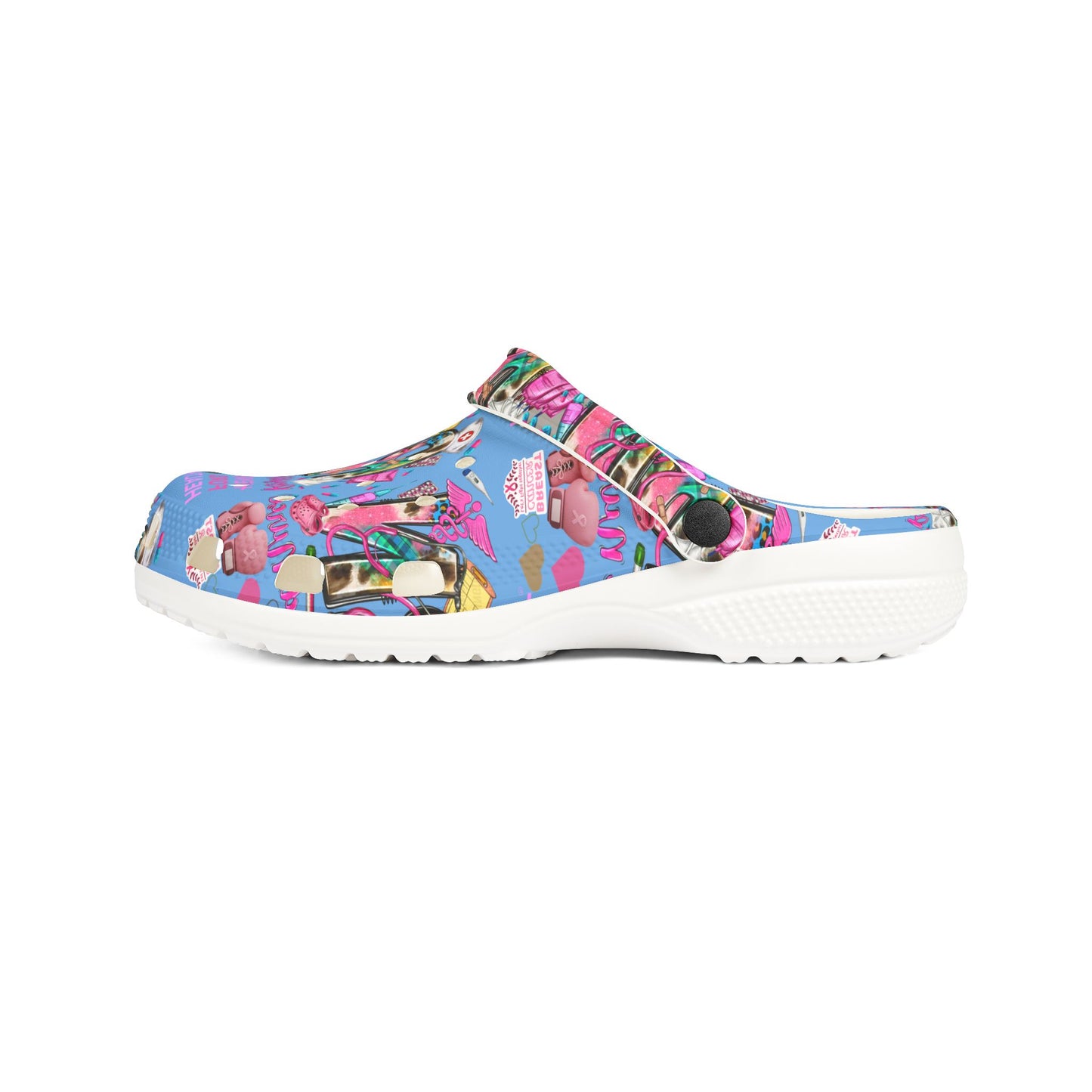 Henry Ford health Foam Crocs for Fun Comfort, Cute Garden Shoes, Trendy Summer Footwear, Perfect for Kids and Adults, Fun Gift Idea