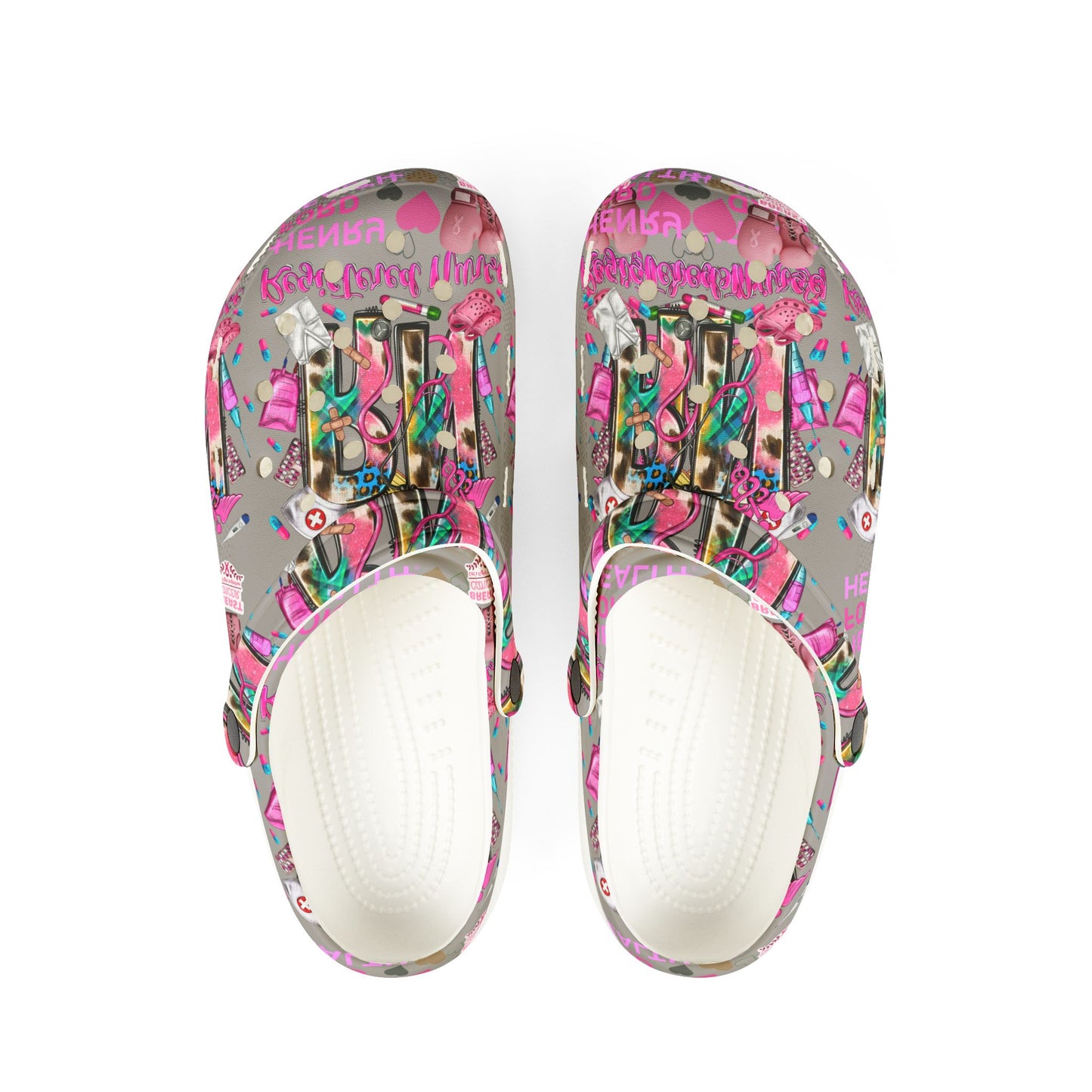Henry Ford health Foam Crocs for Fun Comfort, Cute Garden Shoes, Trendy Summer Footwear, Perfect for Kids and Adults, Fun Gift Idea