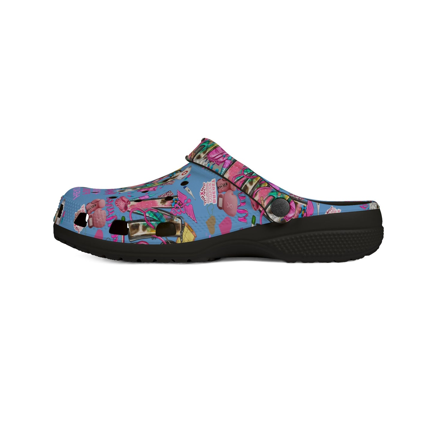 Henry Ford health Foam Crocs for Fun Comfort, Cute Garden Shoes, Trendy Summer Footwear, Perfect for Kids and Adults, Fun Gift Idea