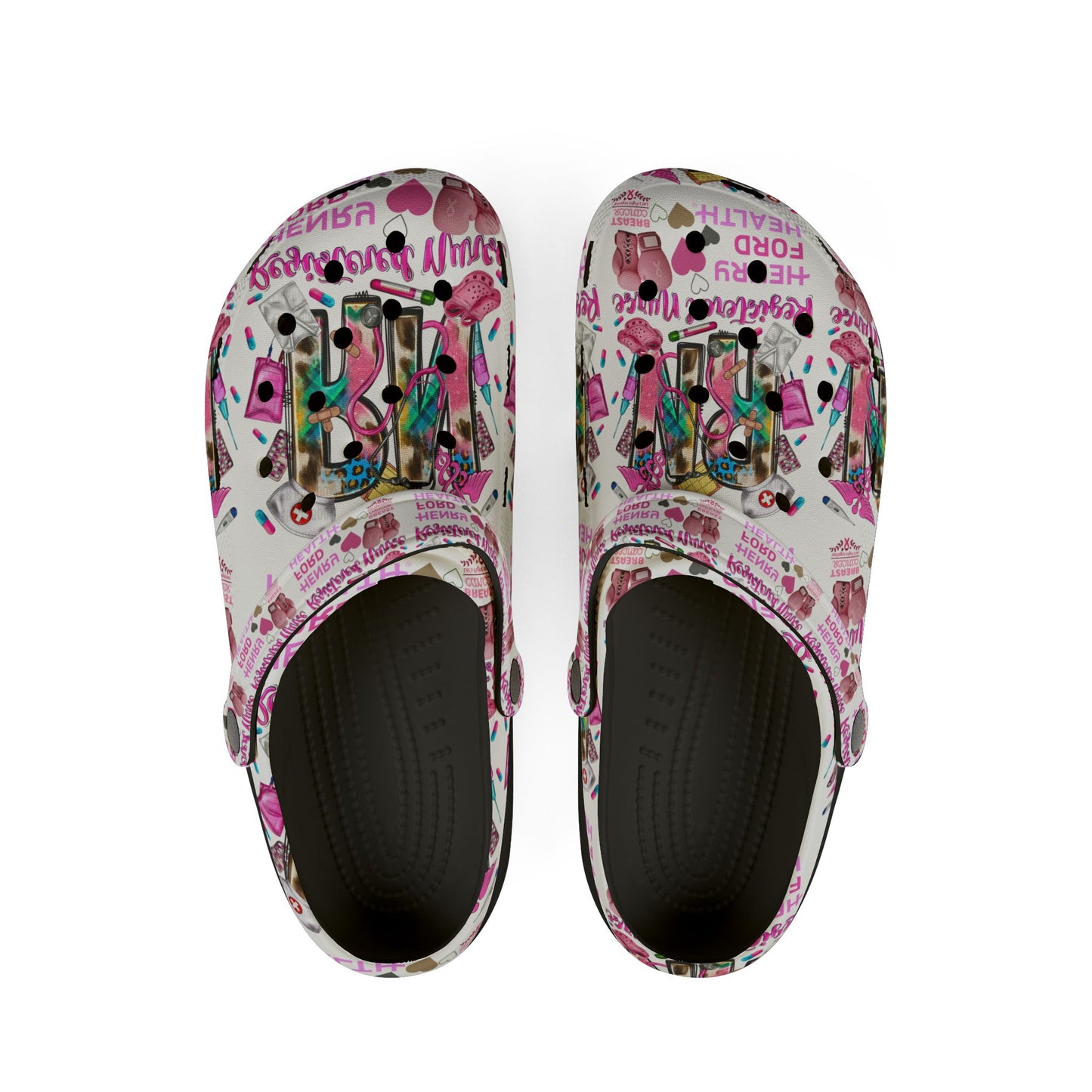 Henry Ford health Foam Crocs for Fun Comfort, Cute Garden Shoes, Trendy Summer Footwear, Perfect for Kids and Adults, Fun Gift Idea
