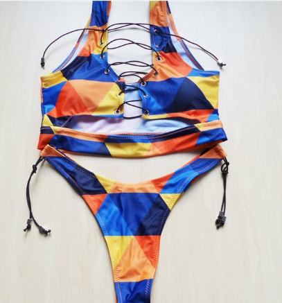 Women's Sexy Printed Bikini Separate Swimsuit