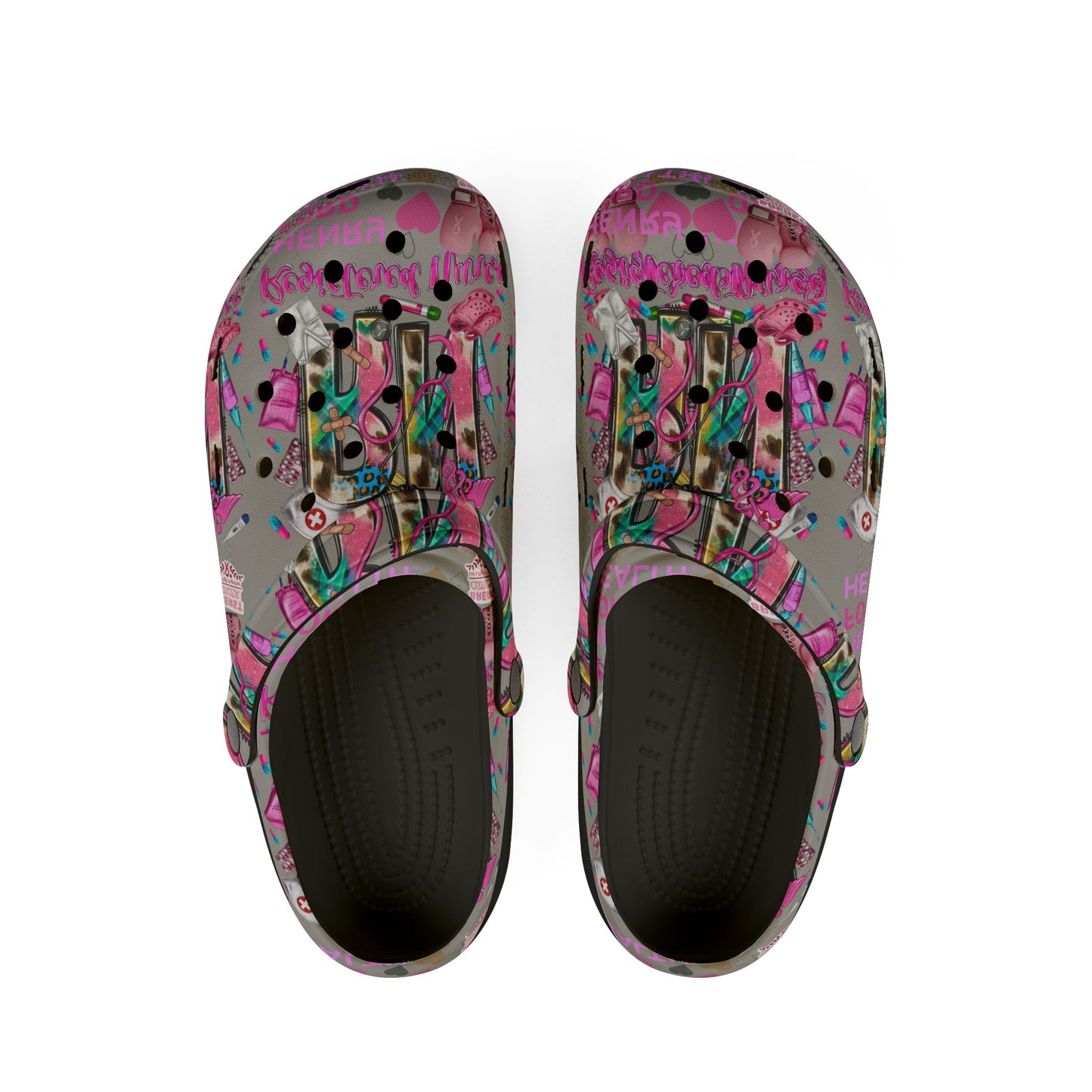 Henry Ford health Foam Crocs for Fun Comfort, Cute Garden Shoes, Trendy Summer Footwear, Perfect for Kids and Adults, Fun Gift Idea