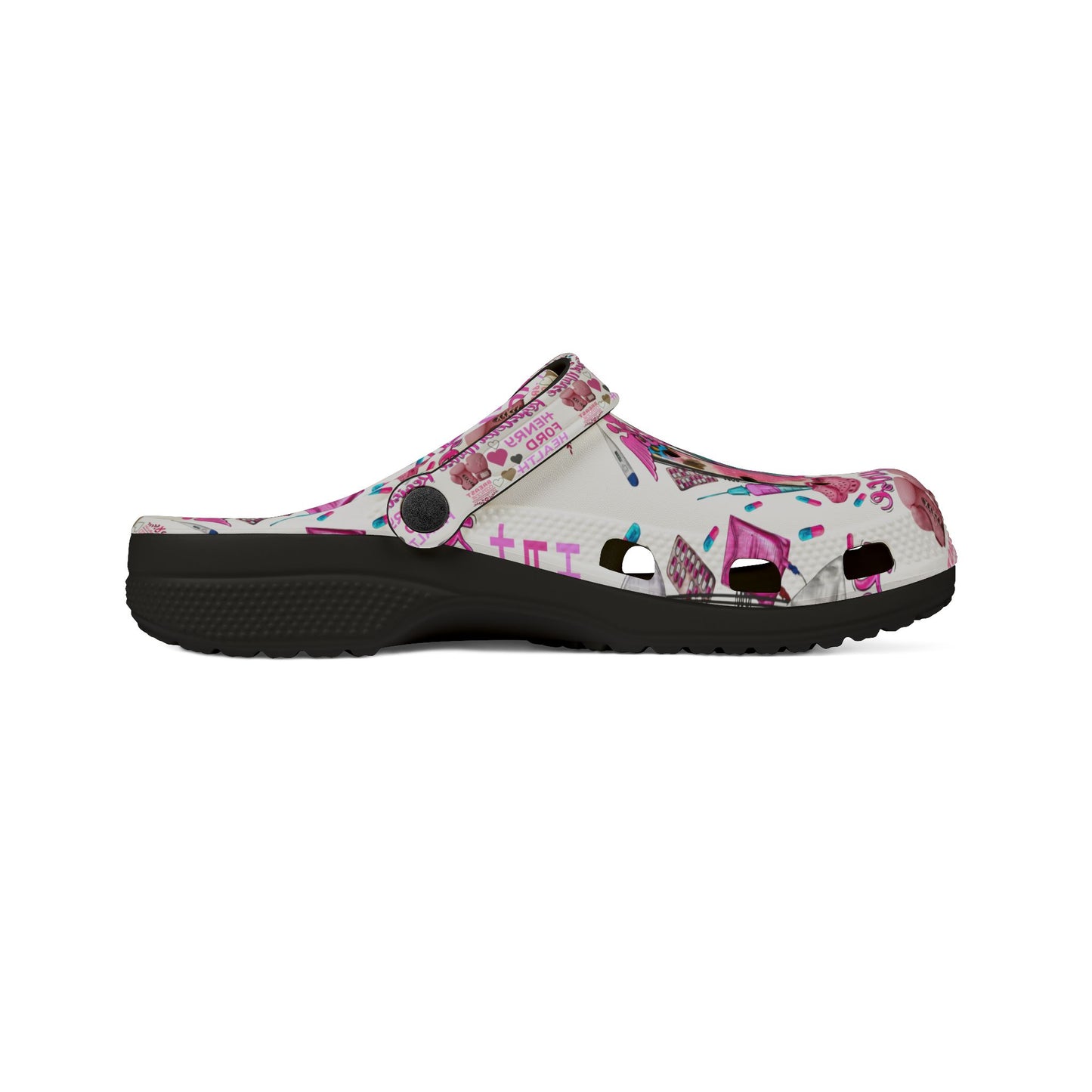 Henry Ford health Foam Crocs for Fun Comfort, Cute Garden Shoes, Trendy Summer Footwear, Perfect for Kids and Adults, Fun Gift Idea