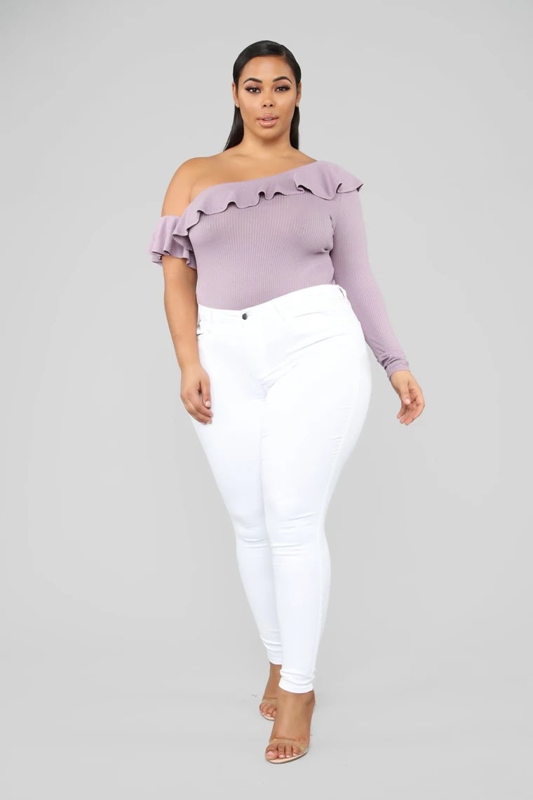 Plus Size Women's High Elastic Denim Pencil Pants