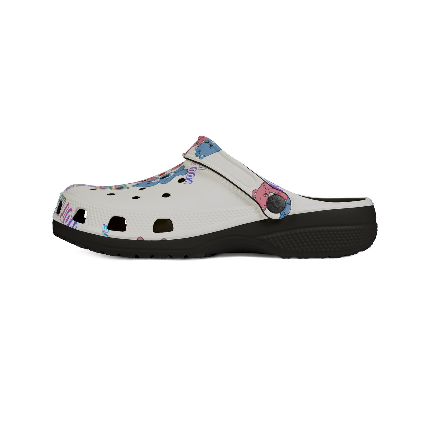 I don’t Care Bears crocs — "I’m Ok I Don’t Care" Printed Comfort Shoes
