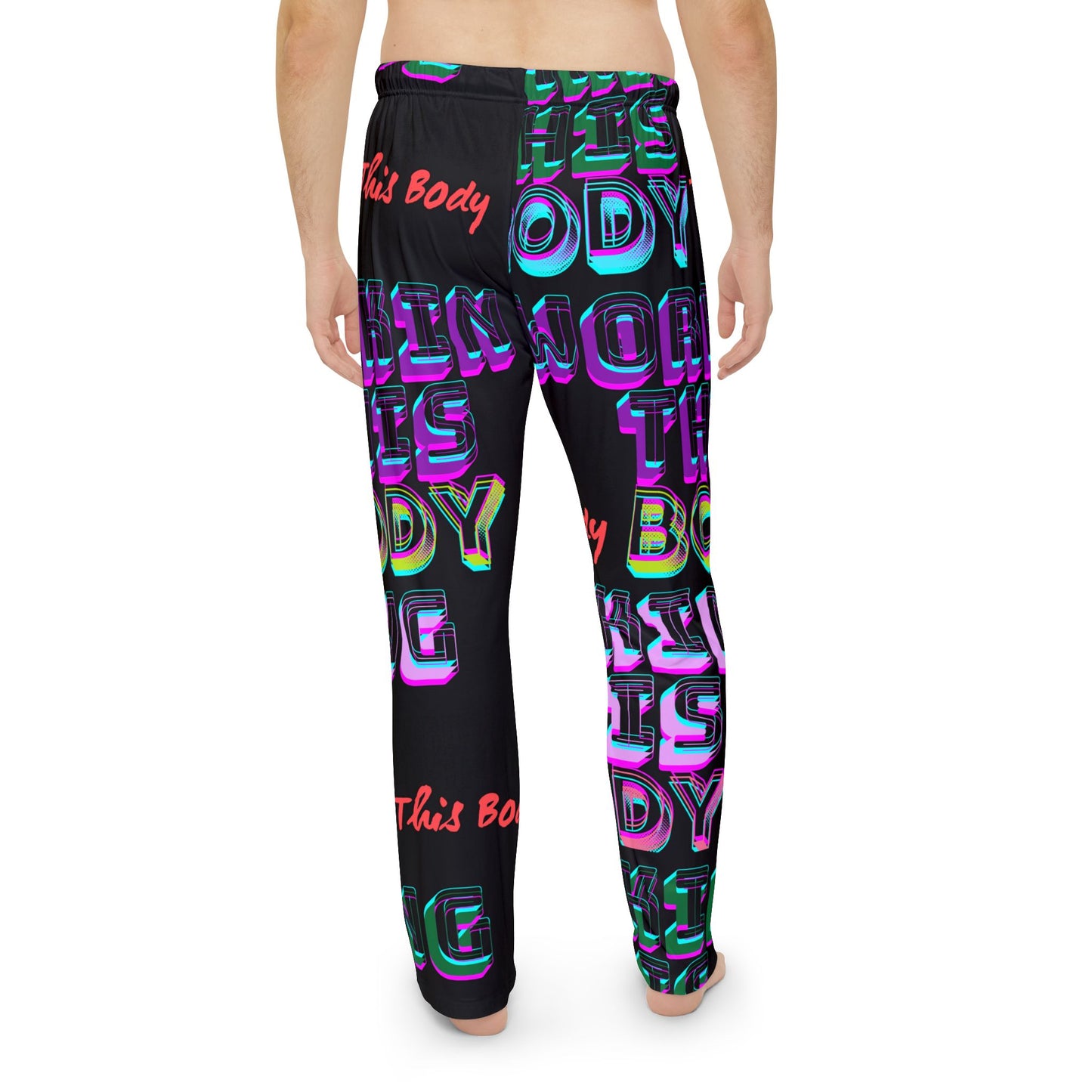 Bold Graphic Men's Pajama Pants, Lounge Wear, Sleep Pants, Gift for Him, Relaxation, Stay-at-Home Style