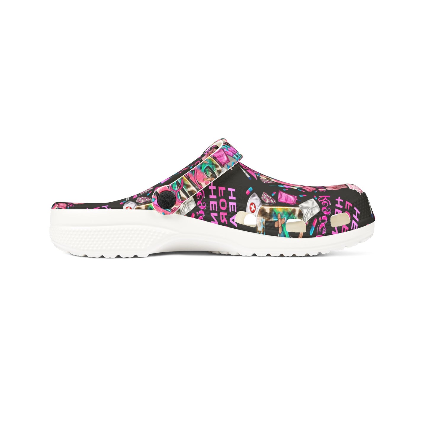 Henry Ford health Foam Crocs for Fun Comfort, Cute Garden Shoes, Trendy Summer Footwear, Perfect for Kids and Adults, Fun Gift Idea