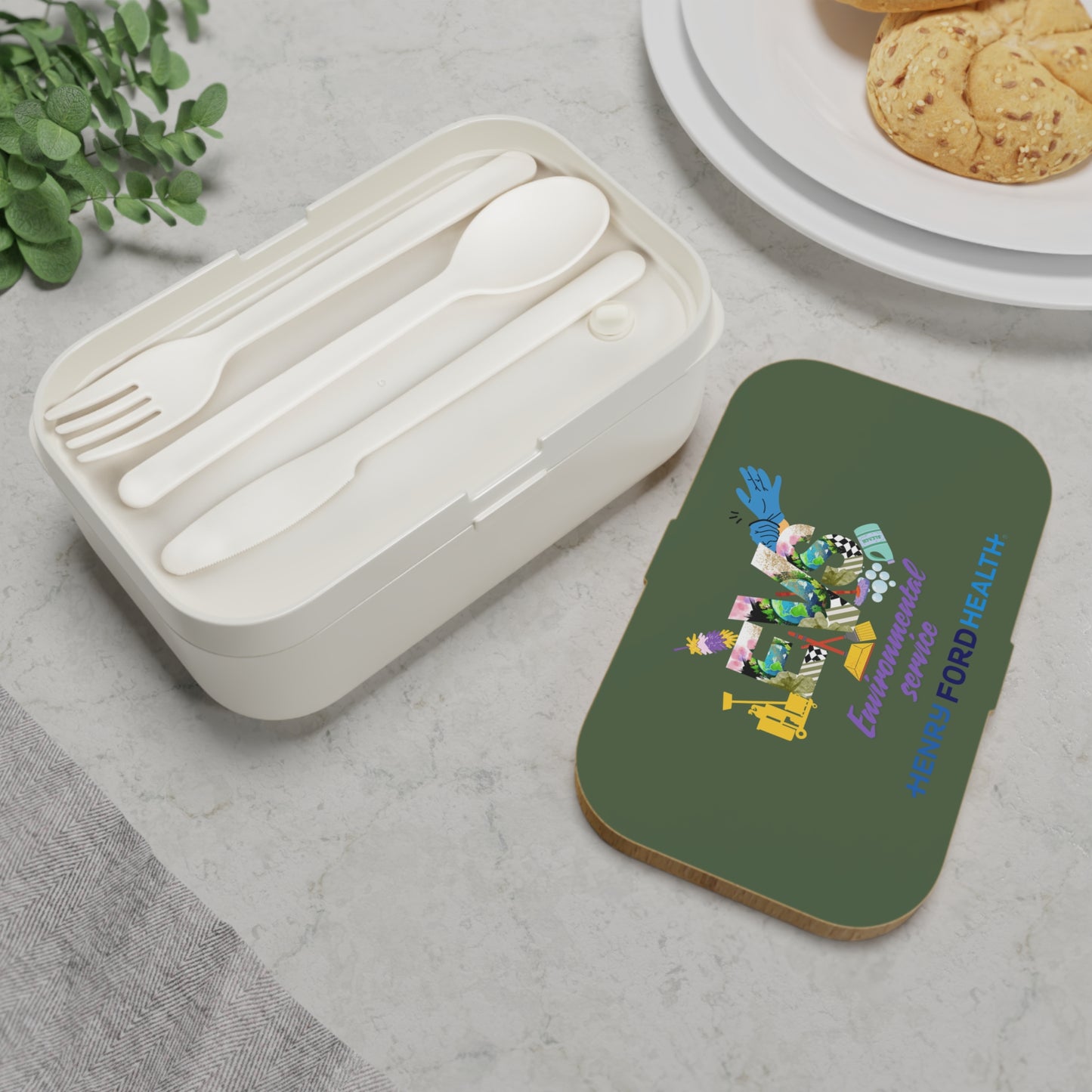 Evs Eco-Friendly Bento Lunch Box, Reusable Meal Container, Sustainable Lunch Solution, School Lunch Box, Perfect for Work and Picnics