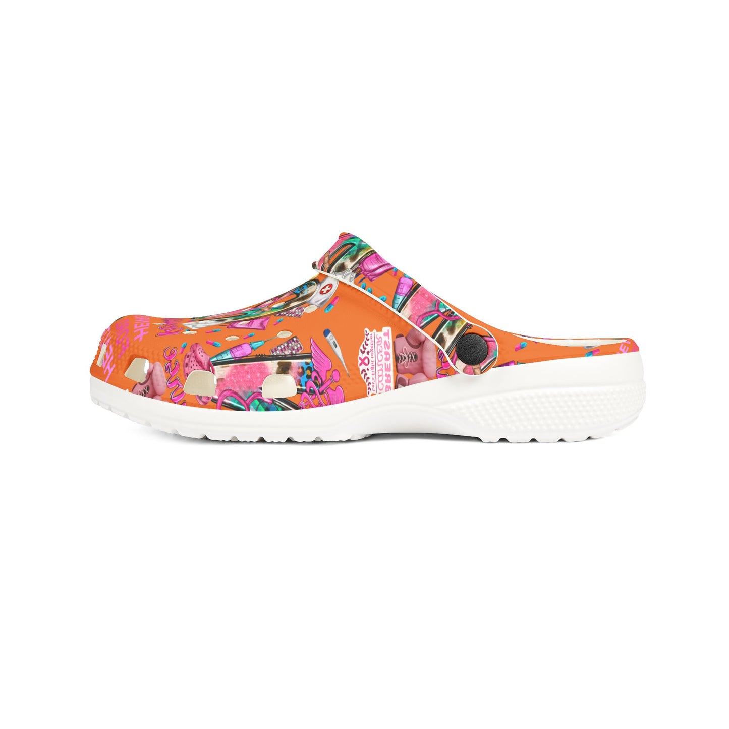 Henry Ford health Foam Crocs for Fun Comfort, Cute Garden Shoes, Trendy Summer Footwear, Perfect for Kids and Adults, Fun Gift Idea