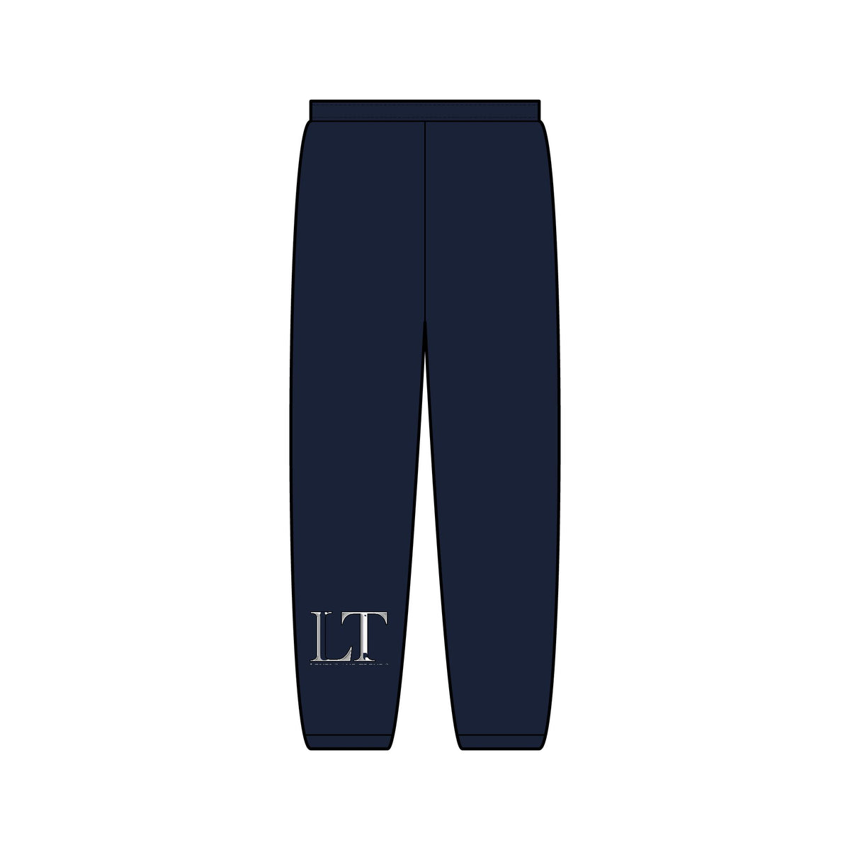 Levels and Trends Diagonal Text Joggers — Minimalist Script Sweatpants with Side Typography