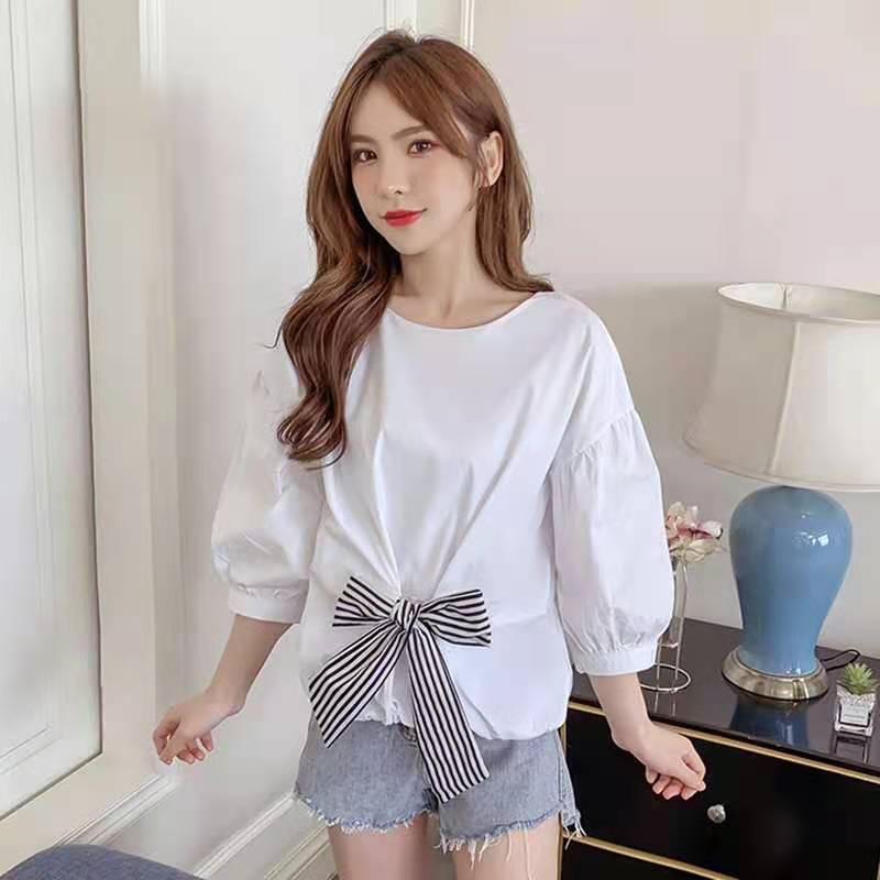Stylish Bow-Knot Women's Blouse for Elegant Look