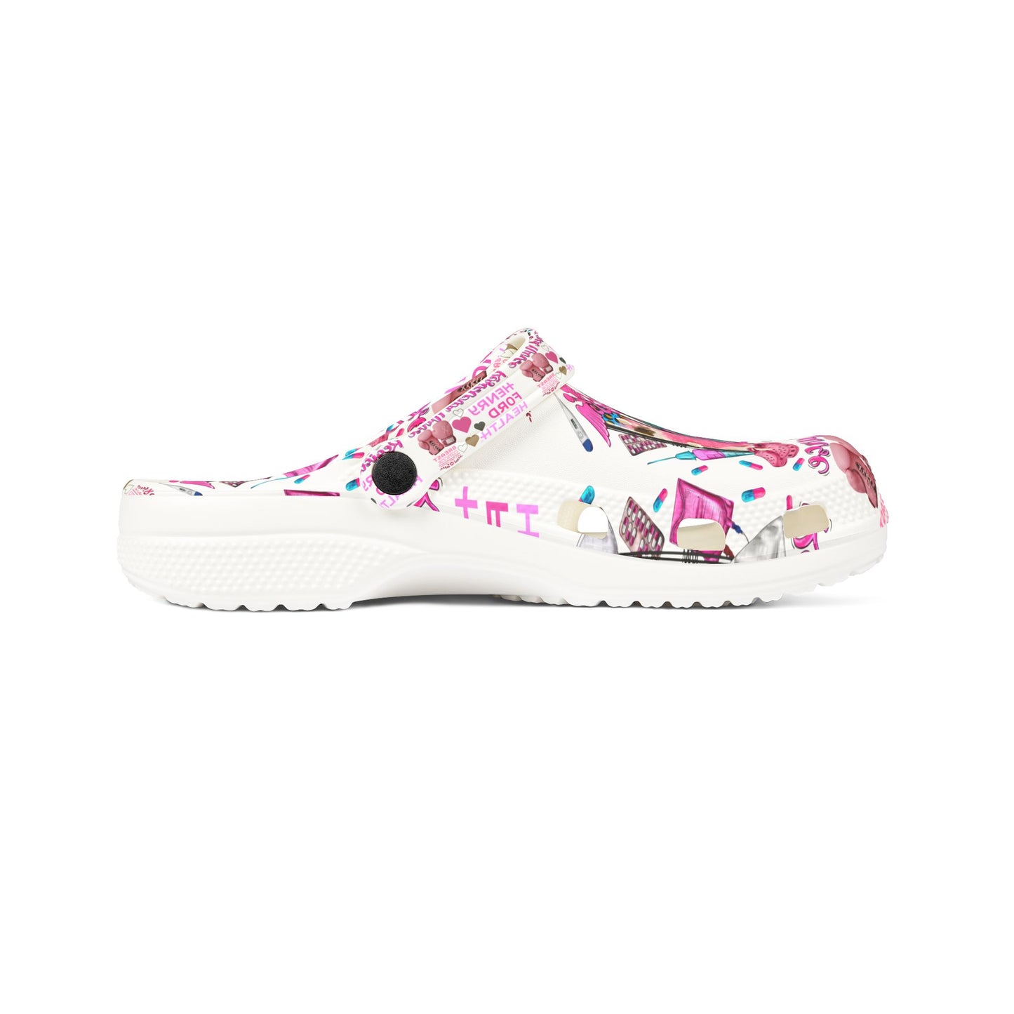 Henry Ford health Foam Crocs for Fun Comfort, Cute Garden Shoes, Trendy Summer Footwear, Perfect for Kids and Adults, Fun Gift Idea