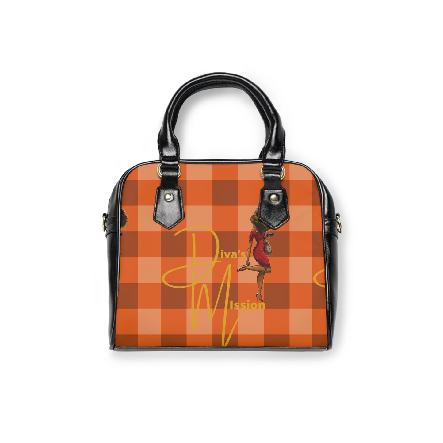 Diva’s mission Plaid Fashion Shoulder Handbag - Trendy Everyday Bag, Gift for Her, Women's Accessory, Stylish Tote, Unique Design, Chic Handbag