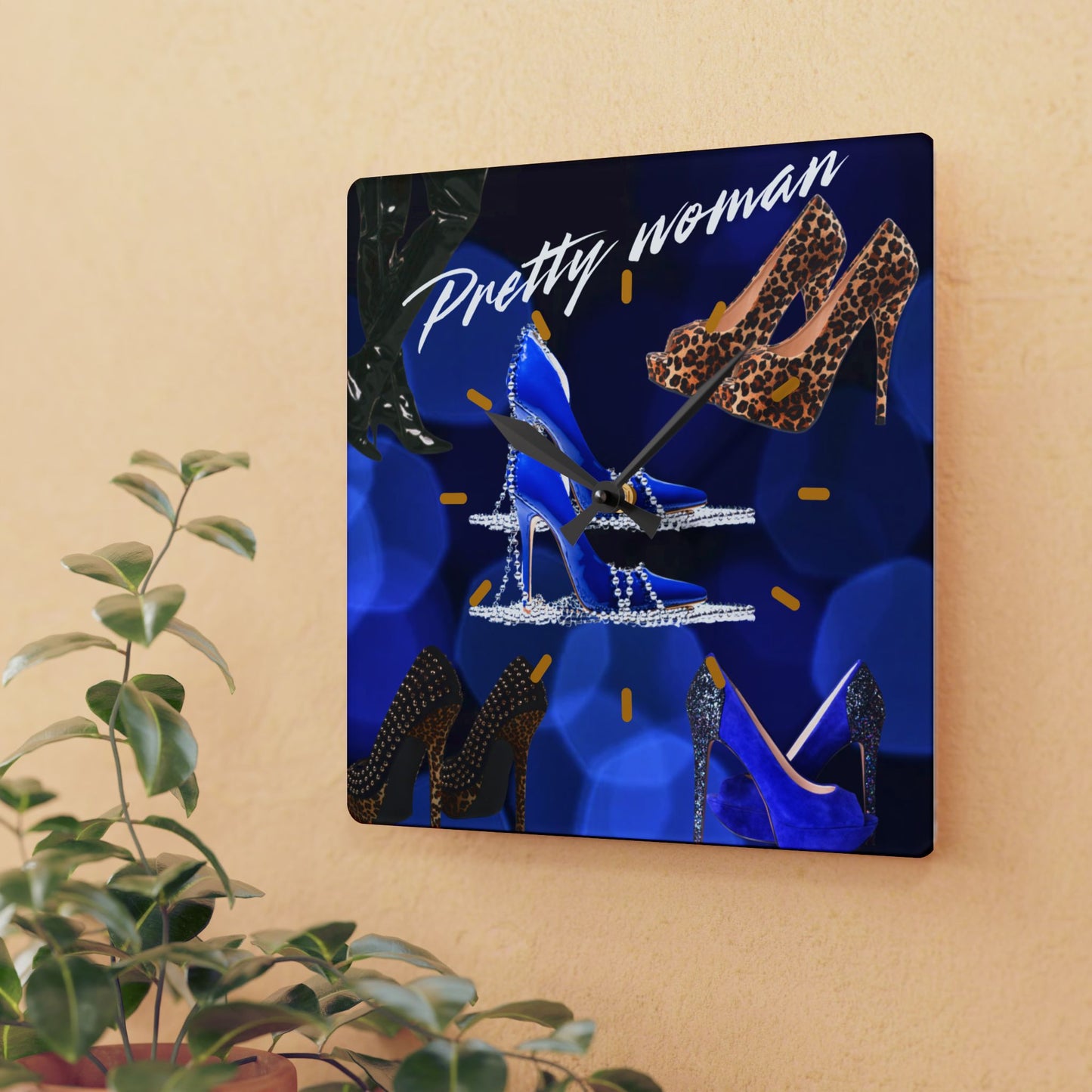 Pretty woman -Acrylic Wall Clock