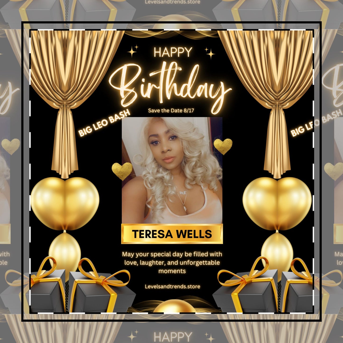 Happy Birthday-Cotton Twill Napkin
