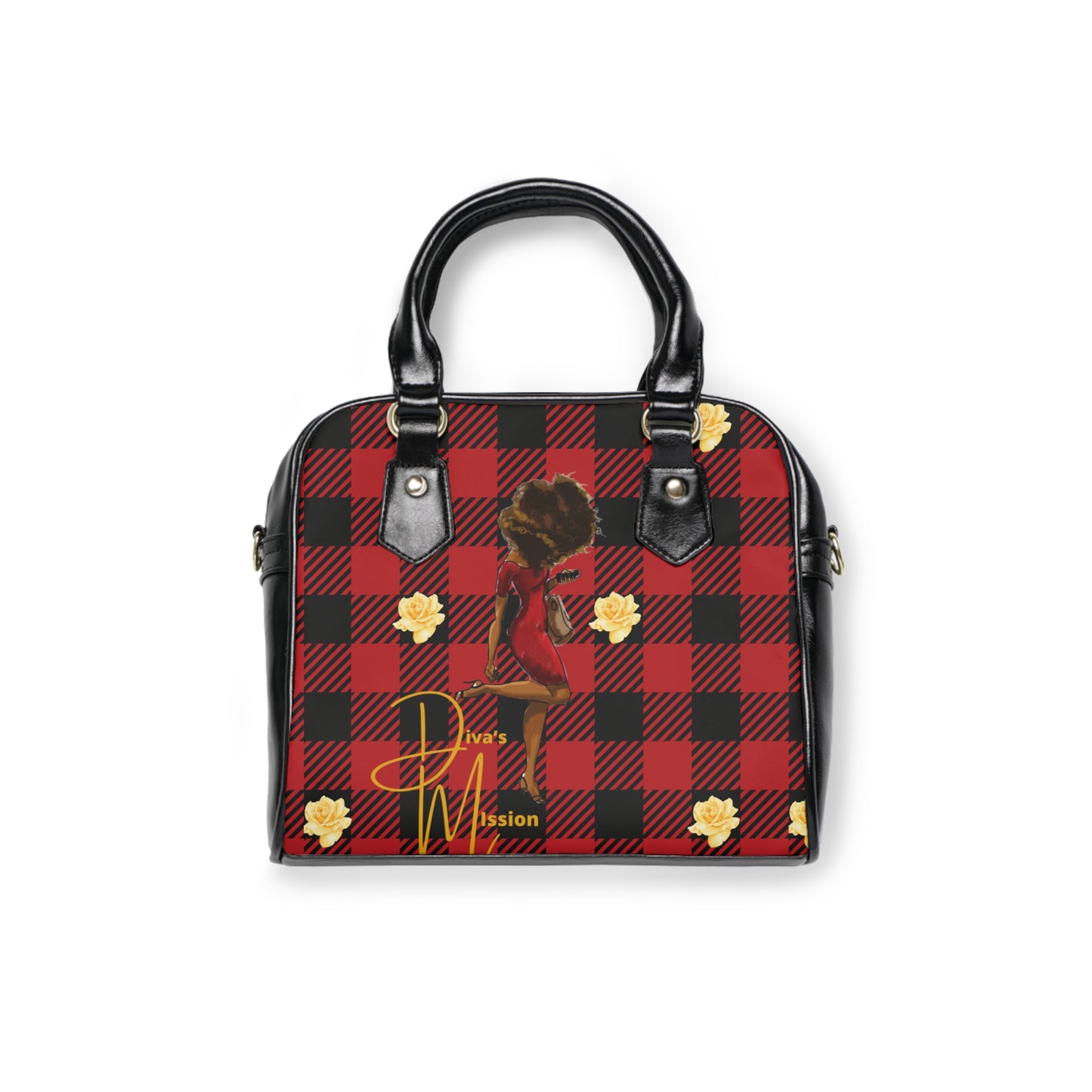 Diva’s mission Plaid Fashion Shoulder Handbag - Trendy Everyday Bag, Gift for Her, Women's Accessory, Stylish Tote, Unique Design, Chic Handbag