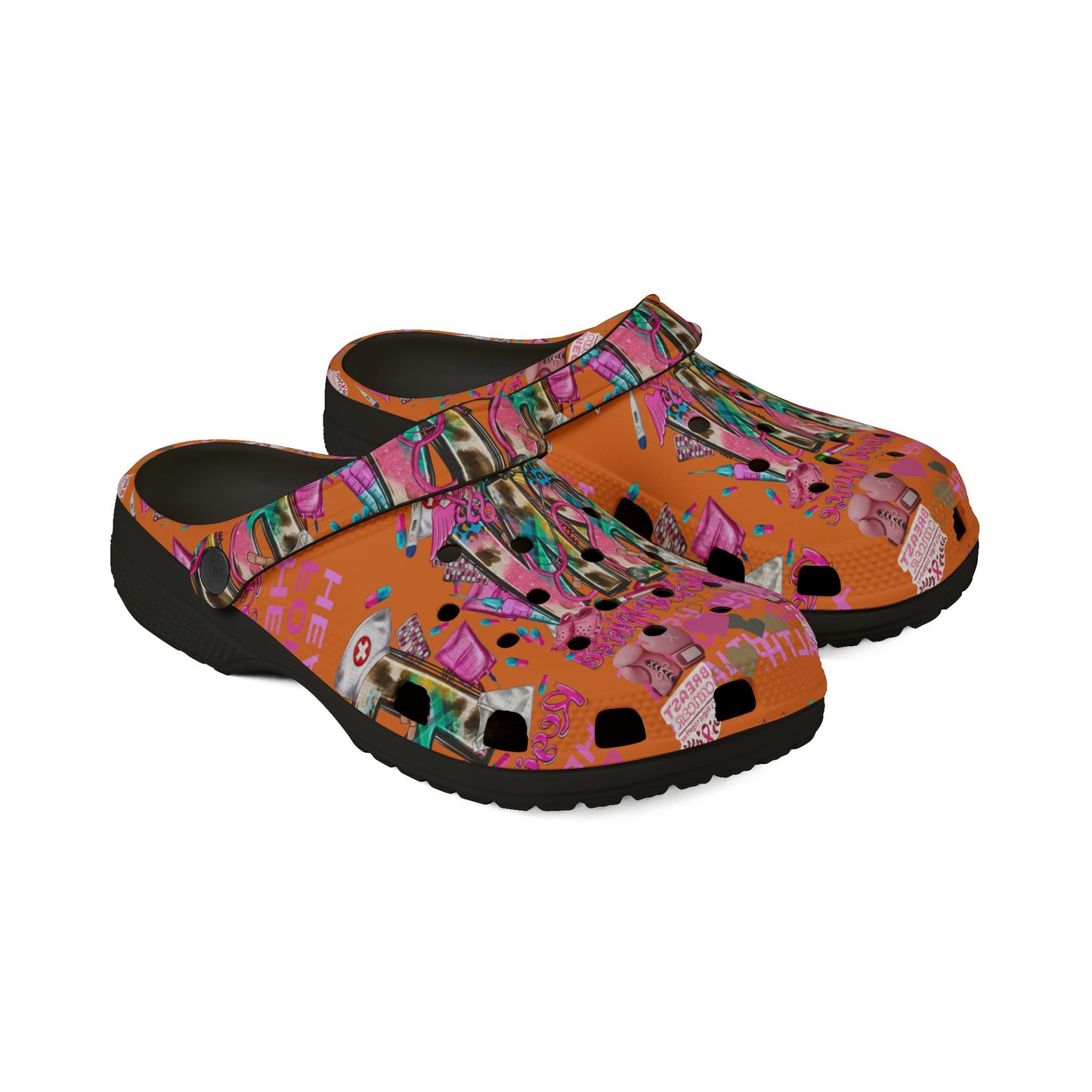 Henry Ford health Foam Crocs for Fun Comfort, Cute Garden Shoes, Trendy Summer Footwear, Perfect for Kids and Adults, Fun Gift Idea