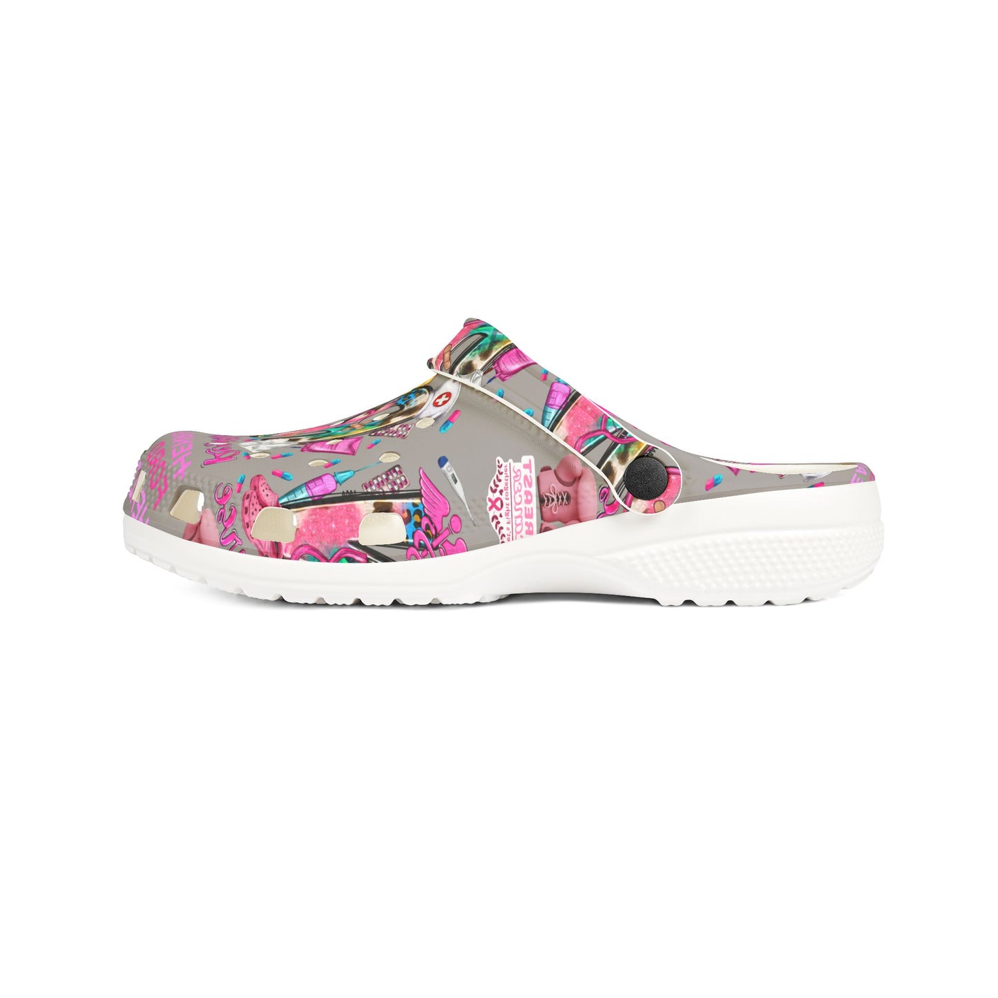 Henry Ford health Foam Crocs for Fun Comfort, Cute Garden Shoes, Trendy Summer Footwear, Perfect for Kids and Adults, Fun Gift Idea