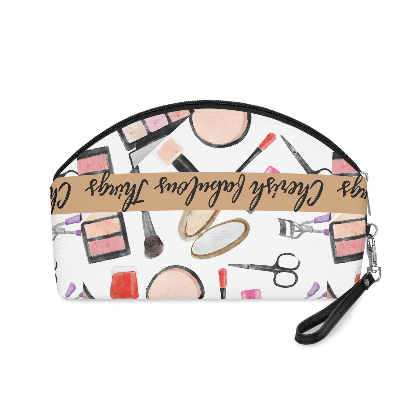 Chic Makeup Bag - Cherish Fabulous Things, Cosmetic Organizer, Gift For Makeup Lovers, Travel Pouch, Makeup Accessories