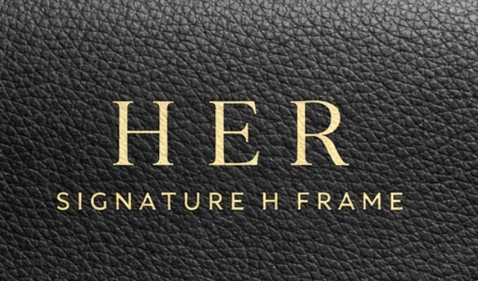Her signature H frames sunglasses