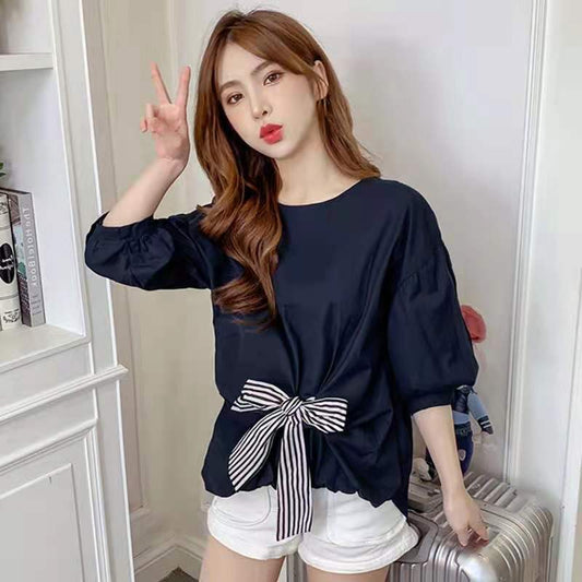 Stylish Bow-Knot Women's Blouse for Elegant Look