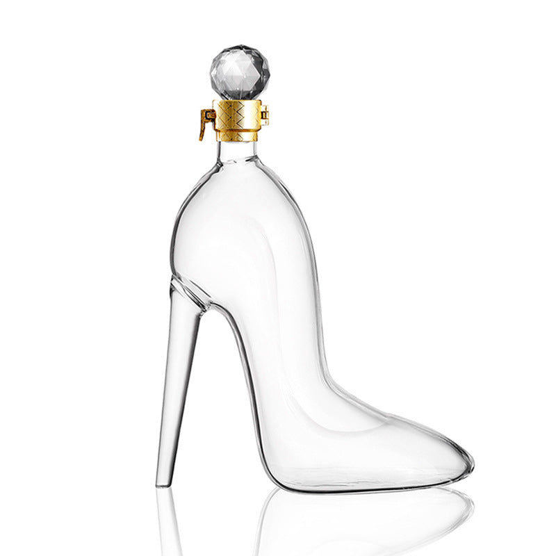 Hustle girlie-Sparkling Wine Glass Bottle in High Heel Design