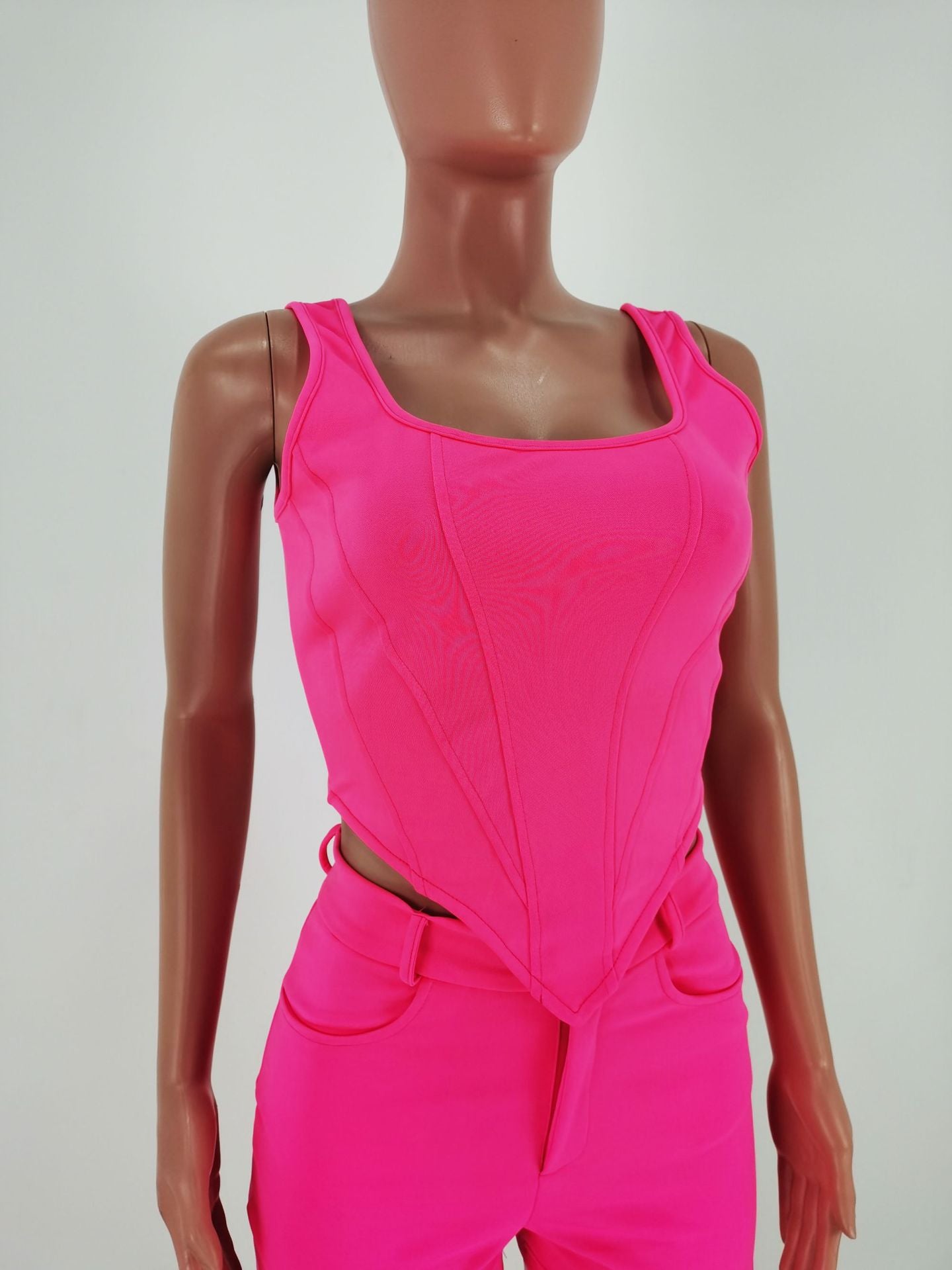 Two-Piece Irregular Sexy Vest Set for Women
