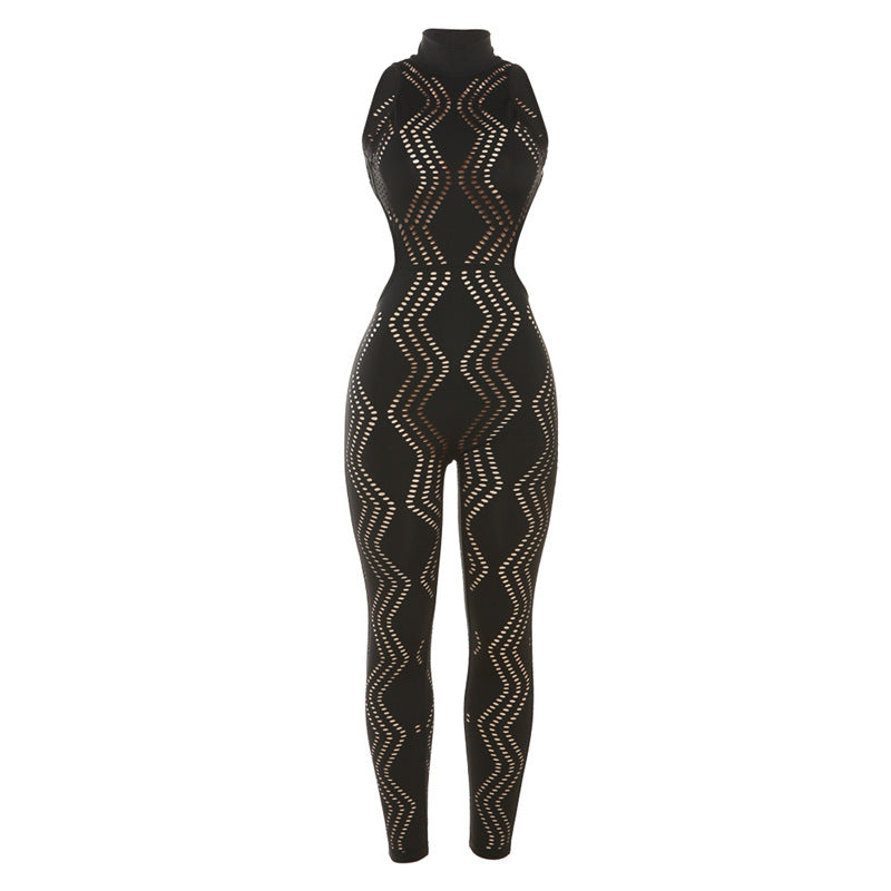 Summer Women's Sexy Backless Bodysuit Jumpsuit