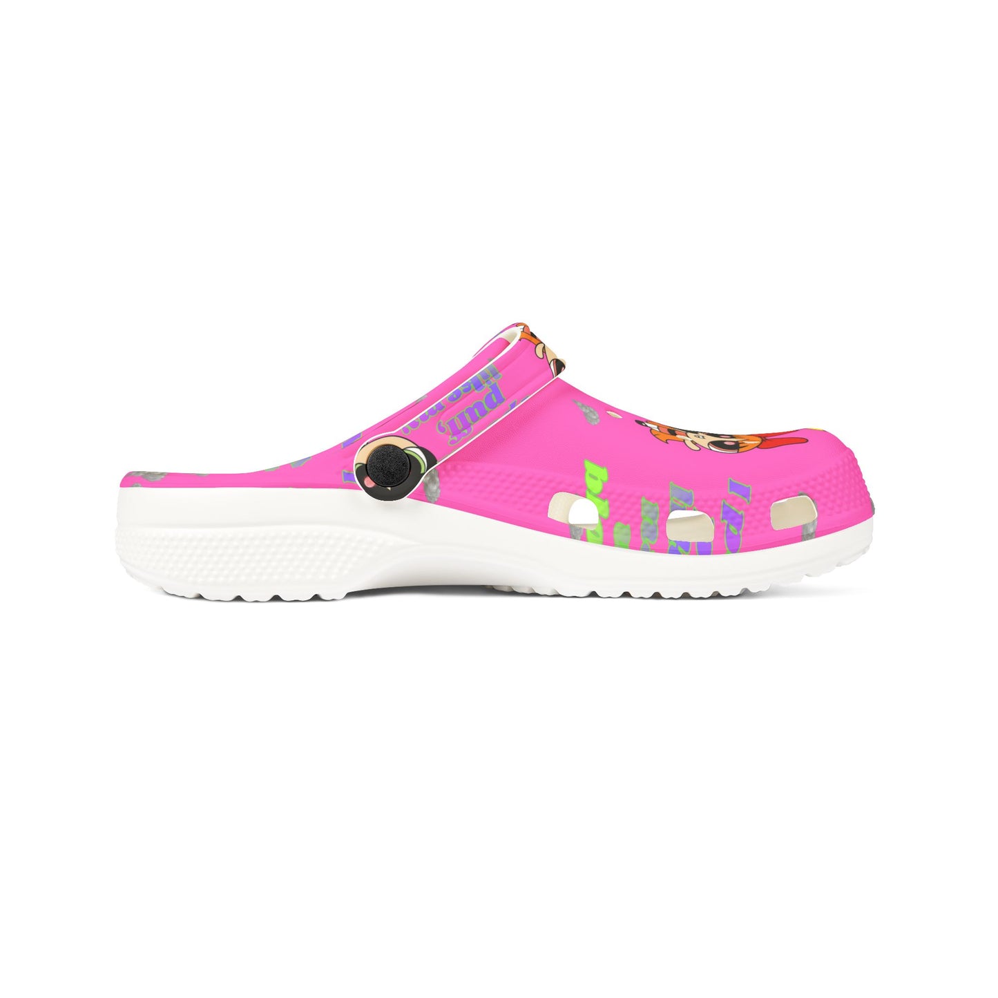 Powerpuff crocs - 'Think Blossom' Cartoon Slip-On Shoes
