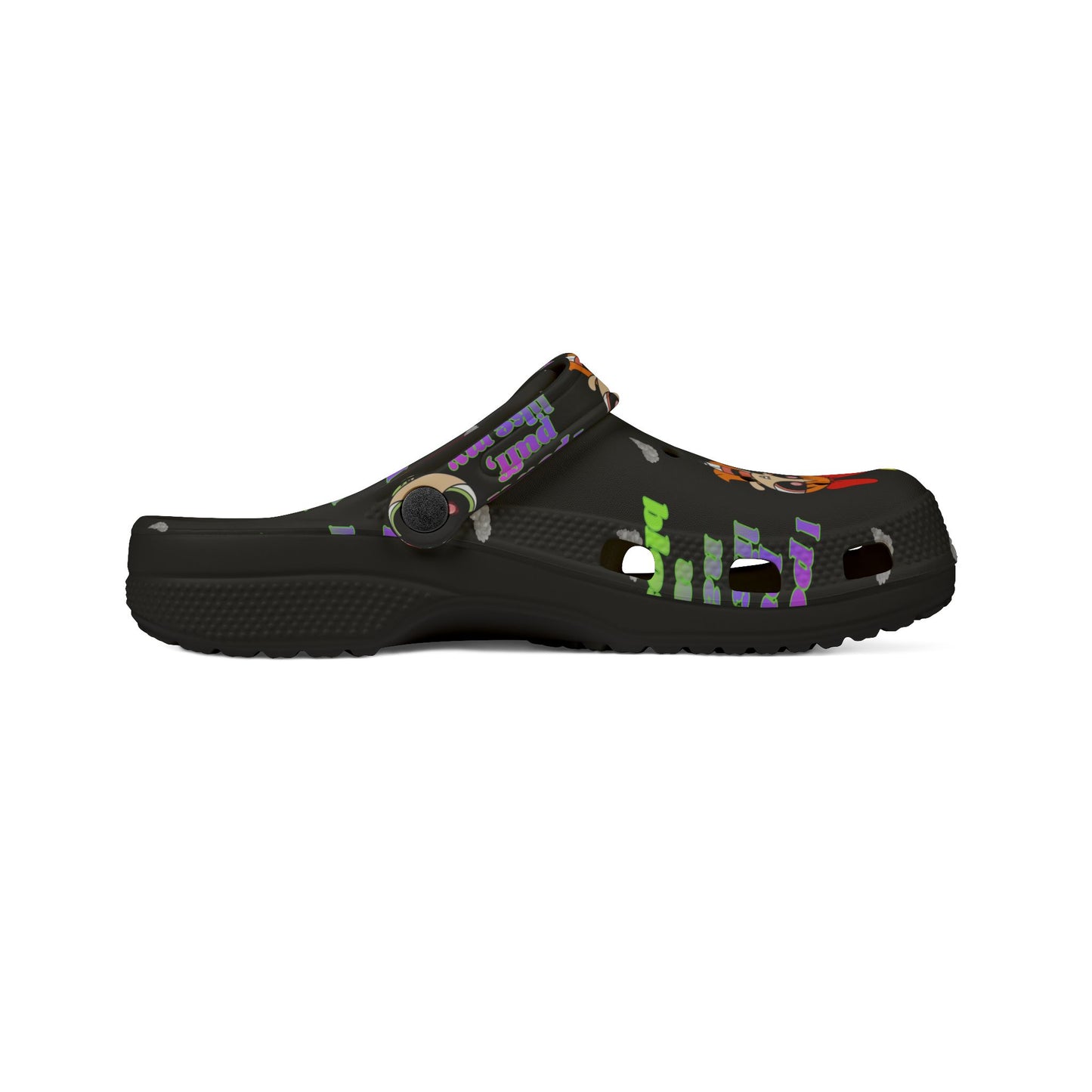Powerpuff crocs - 'Think Blossom' Cartoon Slip-On Shoes