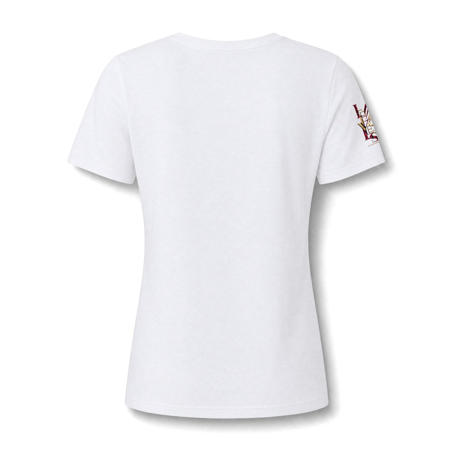 L&T’s Women's V-Neck Tee — Latvensis Typographic Art Shirt
