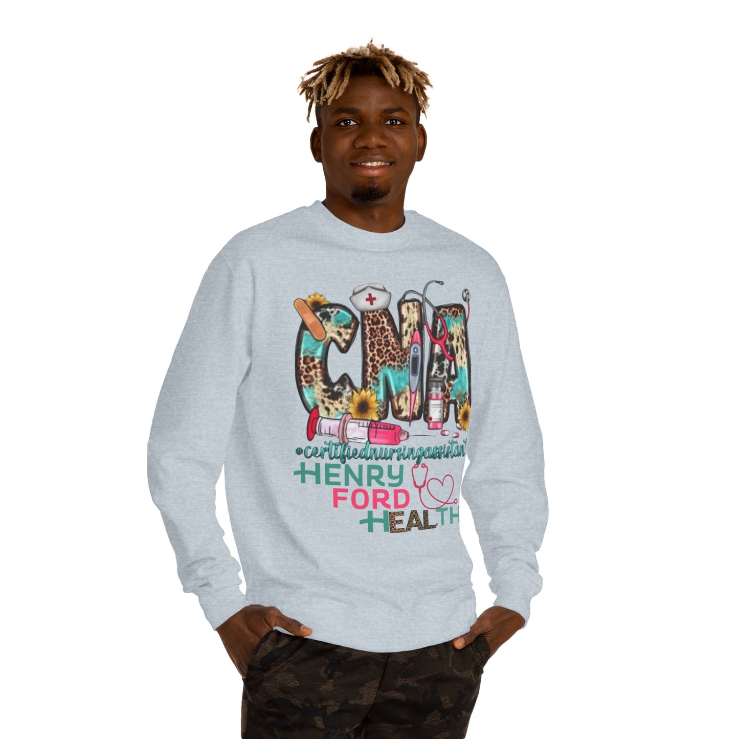 Henry Ford Health cna Crew Neck Sweatshirt, Comfortable Sweater, Gift for Healthcare Workers, Casual Wear, Inspirational Apparel, [...]