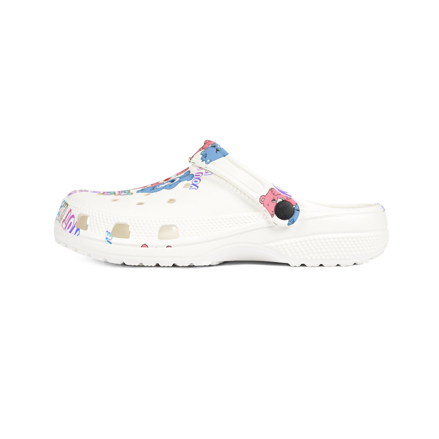 I don’t Care Bears crocs — "I’m Ok I Don’t Care" Printed Comfort Shoes