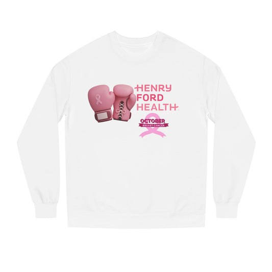 Vinetta Emergency department tech breast cancer Unisex Crew Neck Sweatshirt for Cancer Awareness, Support Staff Apparel, Pink Ribbon Gear, October Fundraiser, Empowering Health Wear