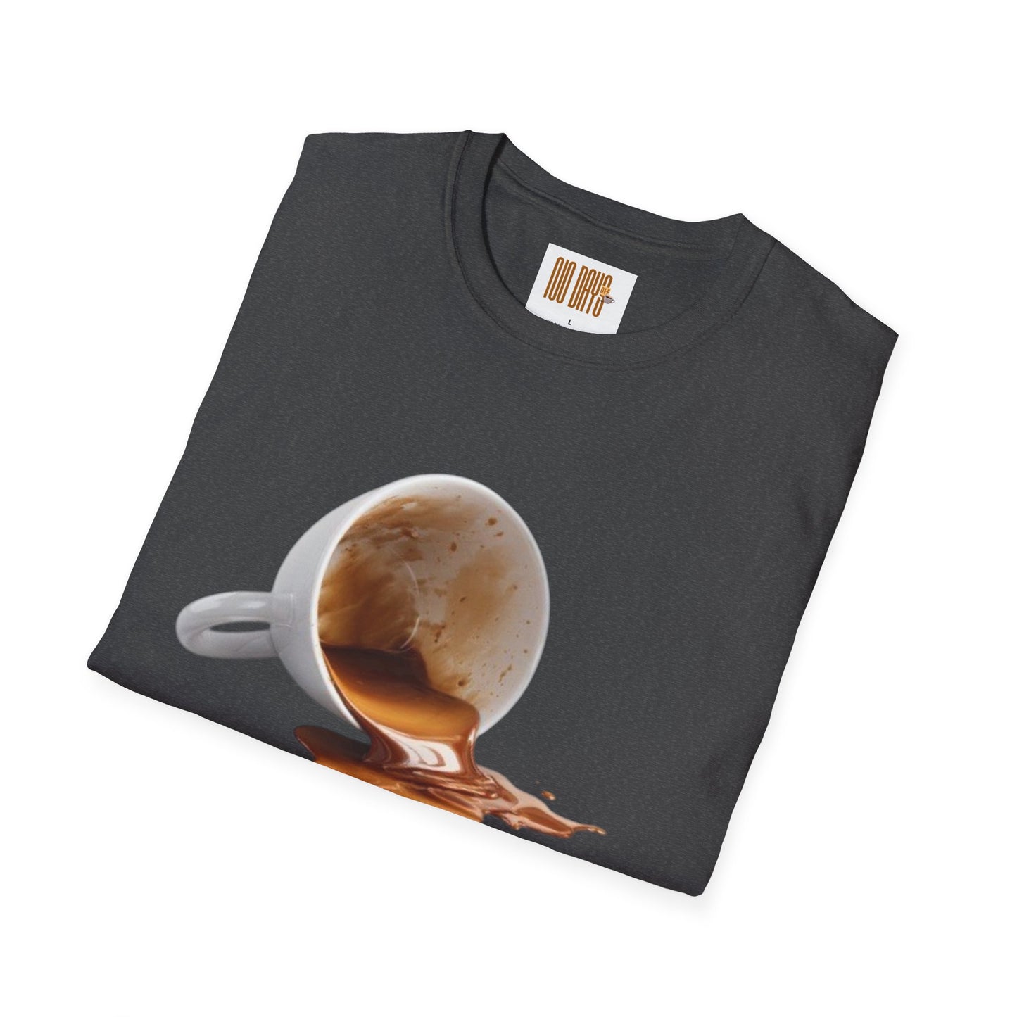 Coffee T-Shirt — “No Days off coffee” Retro Coffee Cup Design