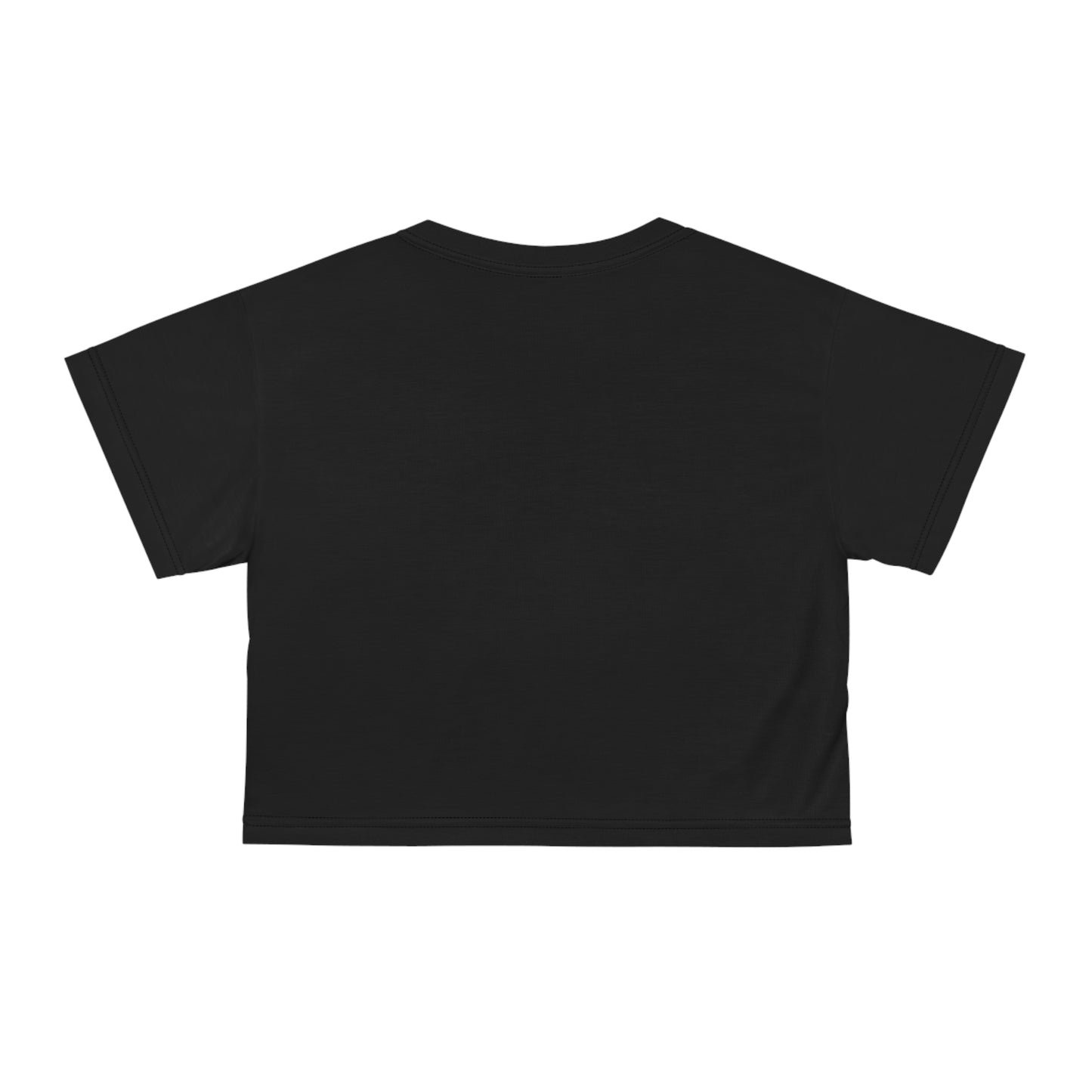 Rare Energy Crop Tee — Bold Color Brush Script Feminine Pride Top