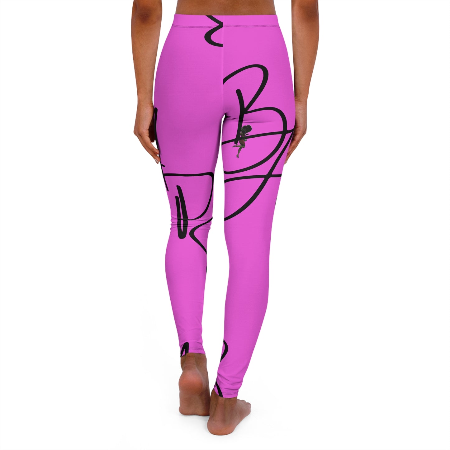 B.a.p.s-Diva Pink High-Waist Women’s Leggings — Everyday Activewear Yoga Pants