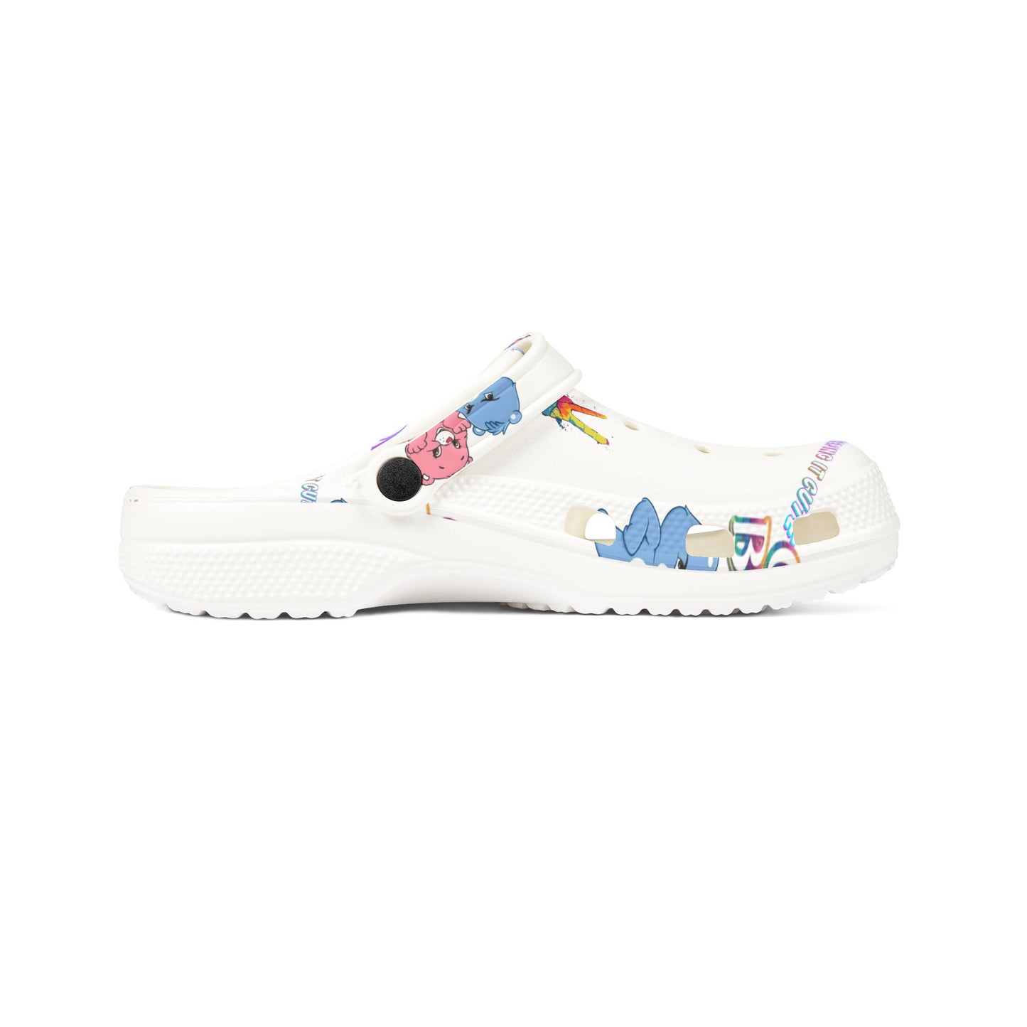 I don’t Care Bears crocs — "I’m Ok I Don’t Care" Printed Comfort Shoes