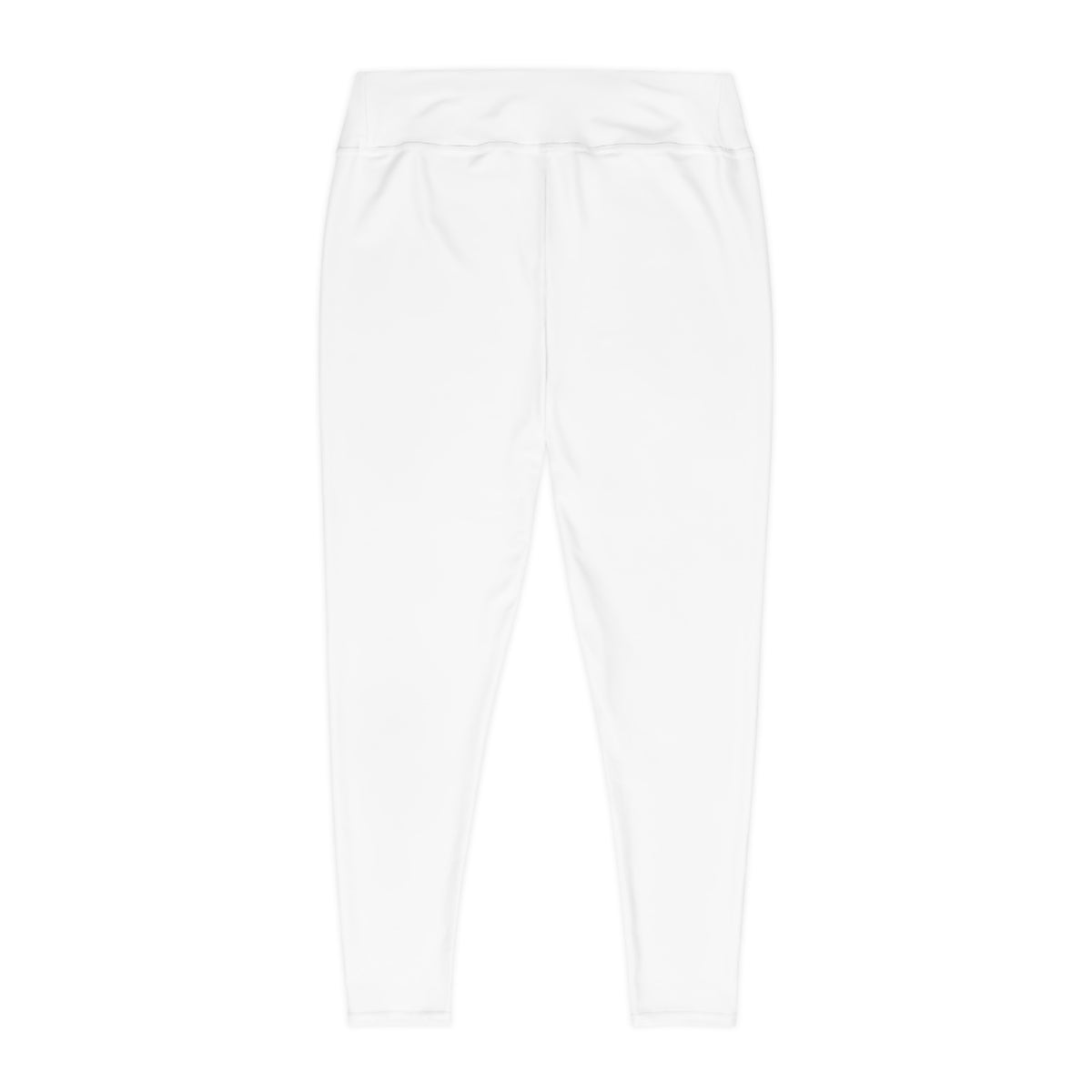 Single LT Plus Size Leggings - Neutral Script Allover Print