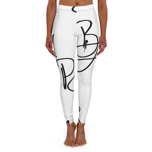 B.a.p.s-Diva white High-Waist Women’s Leggings — Everyday Activewear Yoga Pants