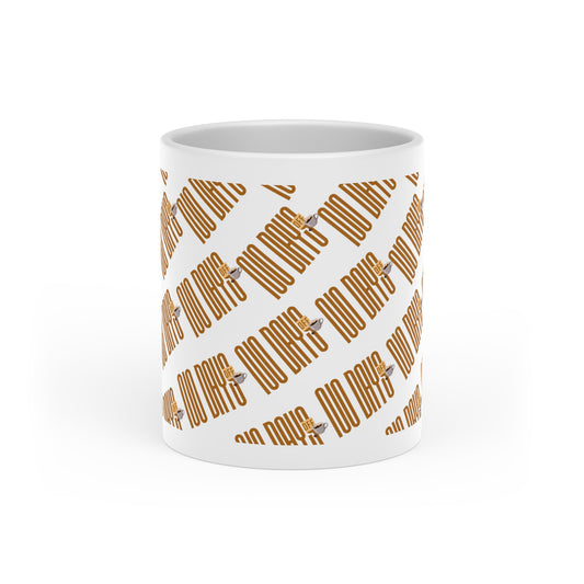 No days off coffee-Heart Mug — "No Days Off" Coffee Cup (Pink Retro Typography)