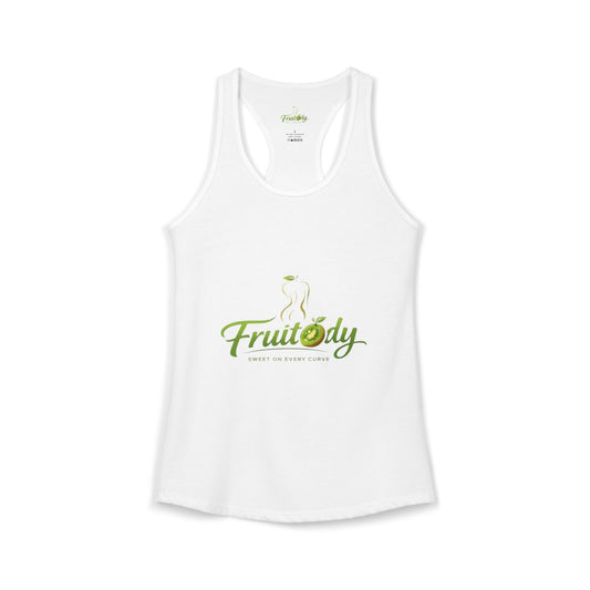 Black Women's Fruitody kiwi Racerback Tank
